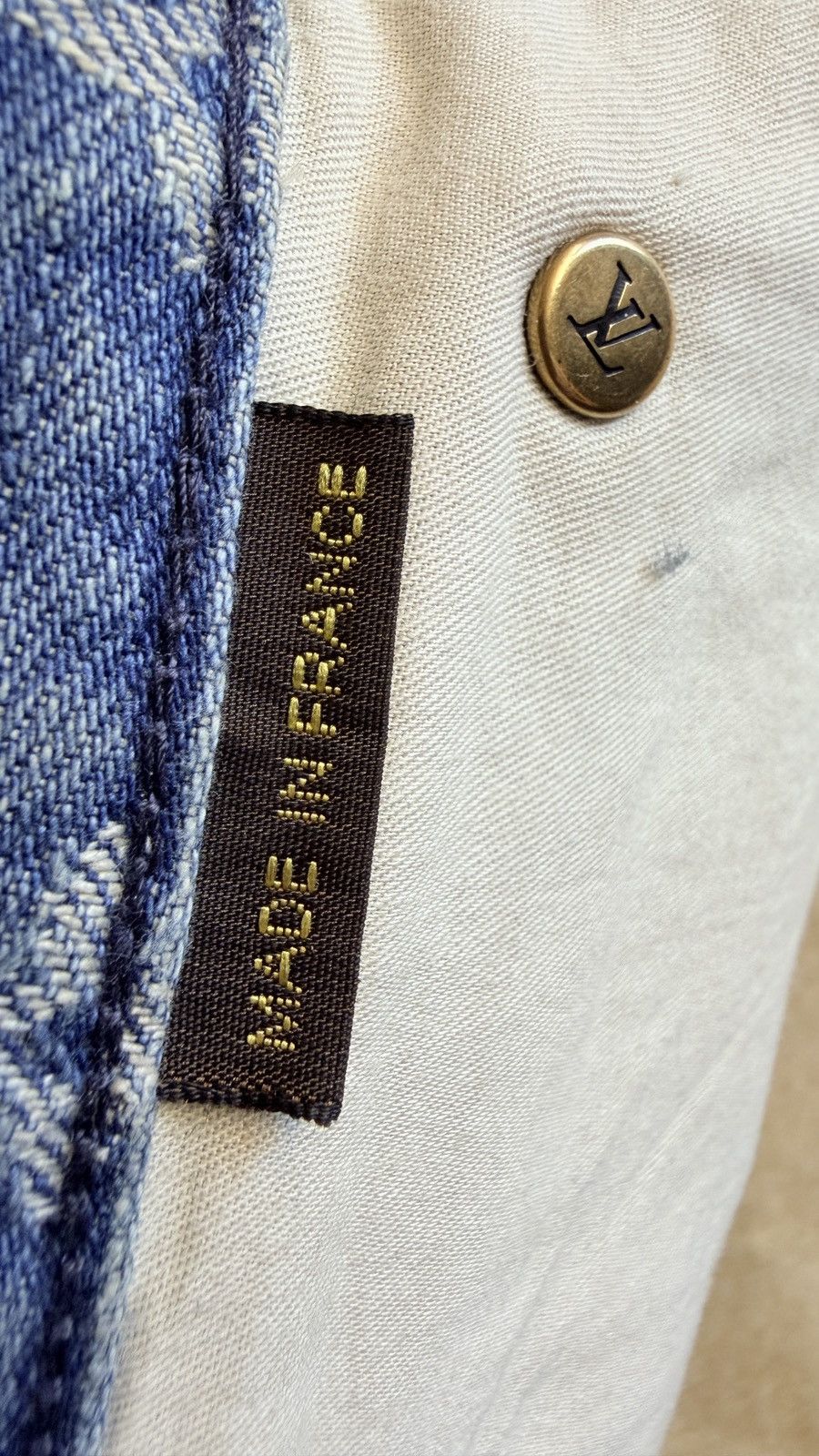 Louis Vuitton × Supreme Louis Vuitton X SUPREME 30 Blue Denim Jeans Monogram Size US 30 / EU 46 - 11 Thumbnail