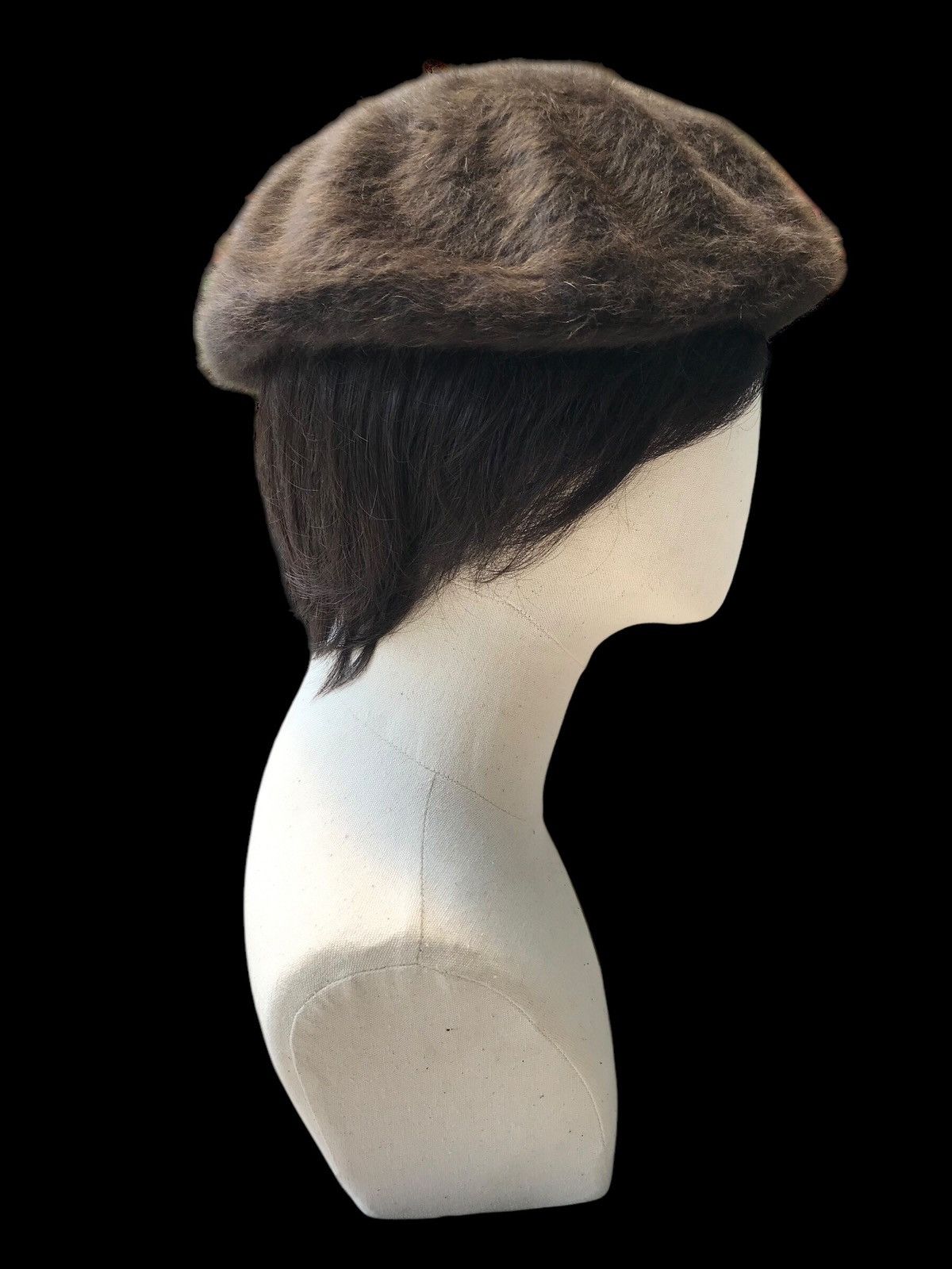 Japanese Brand RABBITS FUR HAIR BARETTA FLAT CAP NEWSBOY IVY Size ONE SIZE - 4 Thumbnail
