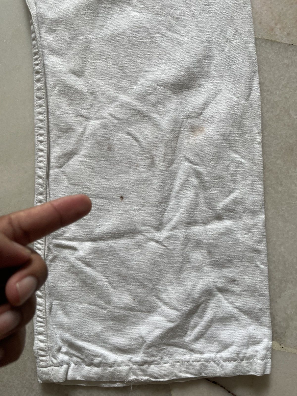 Emporio Armani Emporio Armani Metal Emblem Pocket White Denim Jeans 96 Size US 36 / EU 52 - 11 Thumbnail