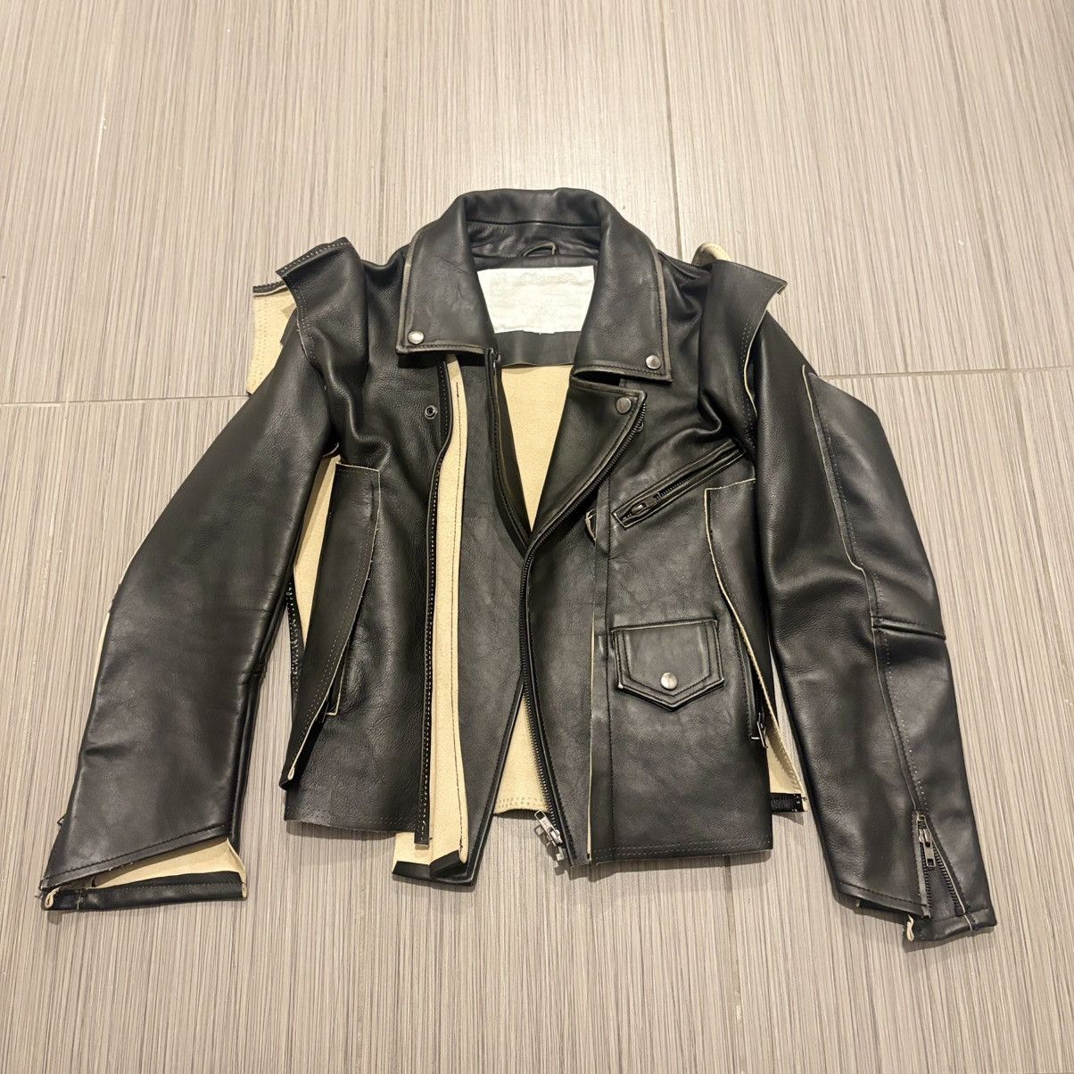 maison margiela ジャケット MM6 Maison Margiela レザージャケット | ブラック | FARFETCH JP