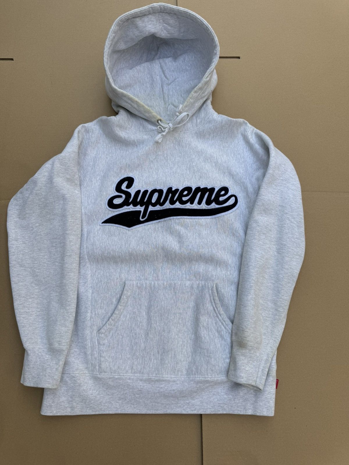 Supreme chenille script hoodie on sale