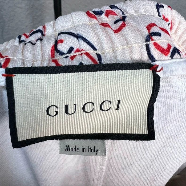 Gucci Gucci Size M Red and blue webbing double G full print trous Size US 32 / EU 48 - 3 Thumbnail