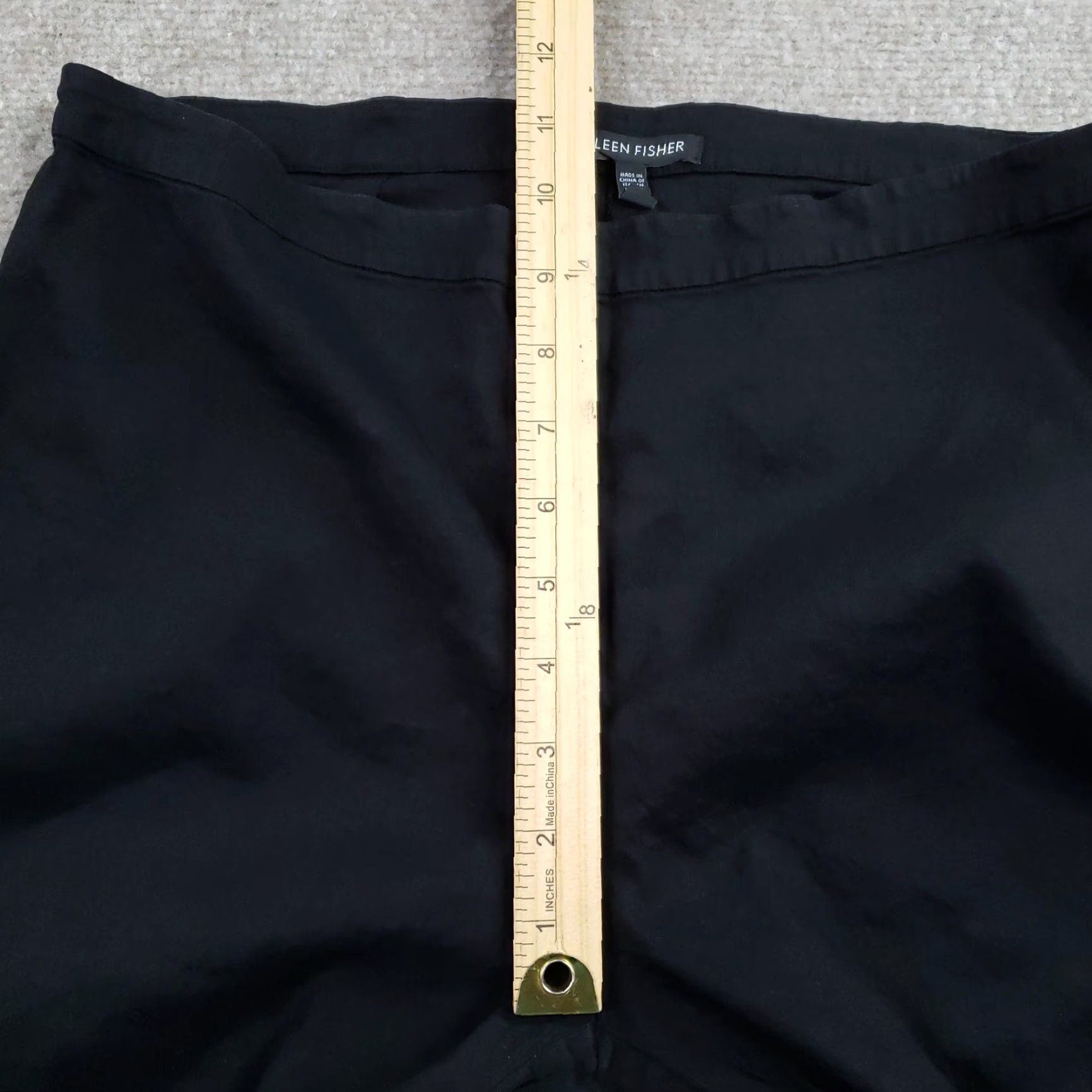 Eileen Fisher Eileen Fisher Wide Leg Dress Pants Womens 10 Black Zip Closure Italian Fabric Size 32" / US 10 / IT 46 - 7 Thumbnail