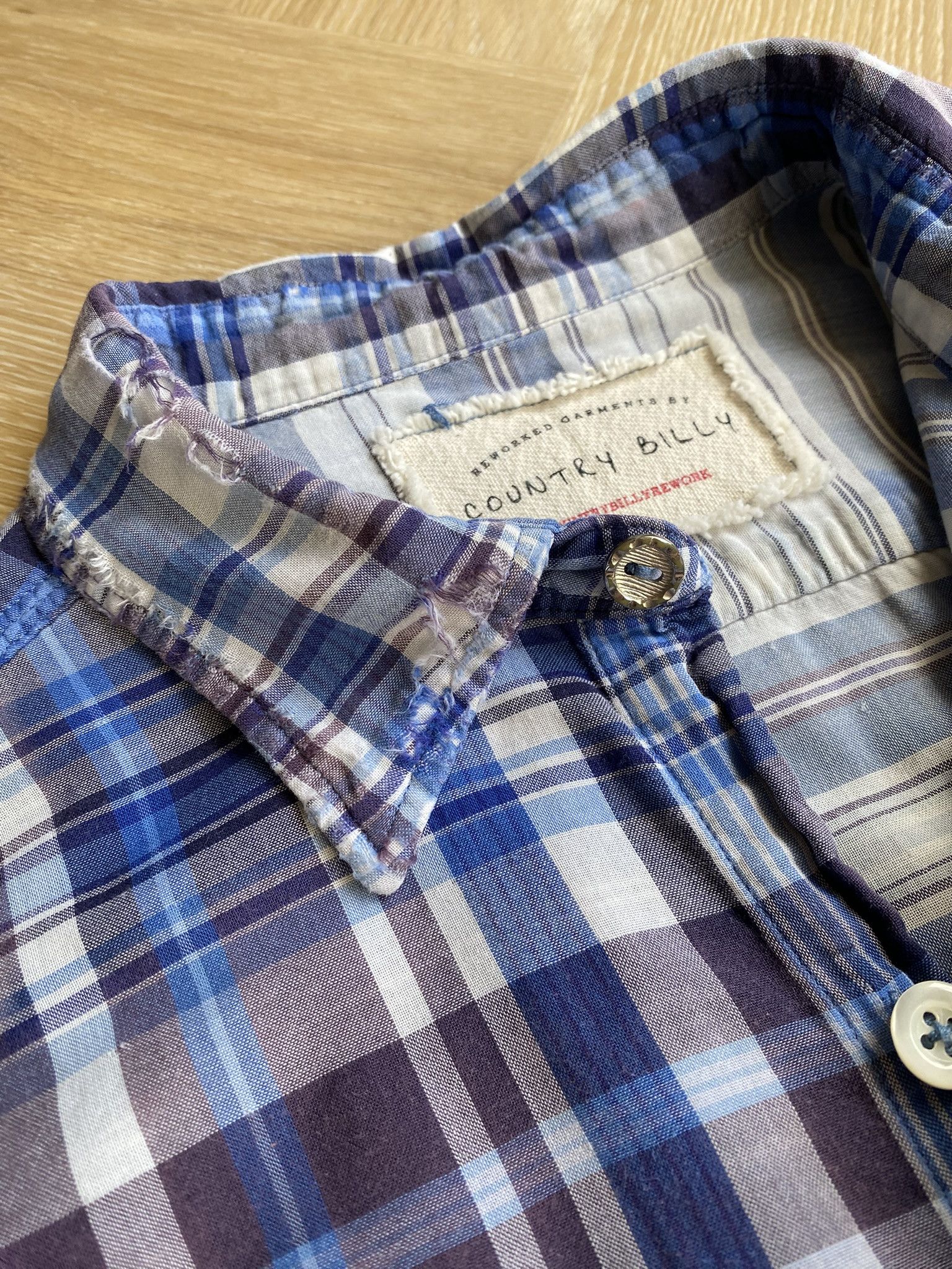 Vintage Sunfade & Repair Double Cloth Flannel Shirt Size US S / EU 44-46 / 1 - 20 Thumbnail