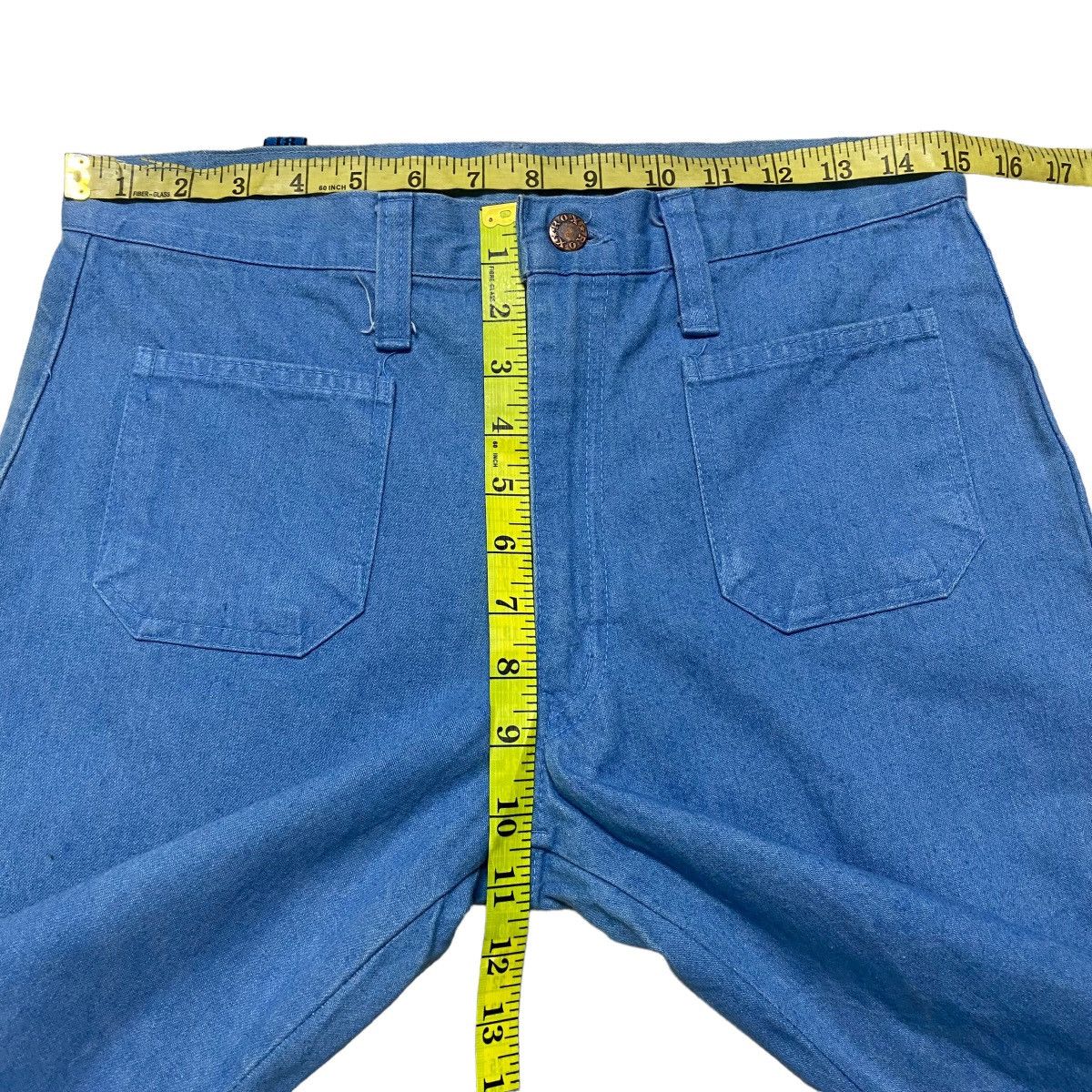 Vintage Japanese Brand ROX Denim Bell bottom Jeans Size US 30 / EU 46 - 15 Thumbnail