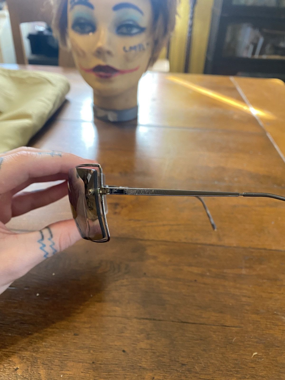Designer × Giorgio Armani × Vintage vintage giorgio armani rimless sunglasses Size ONE SIZE - 4 Thumbnail