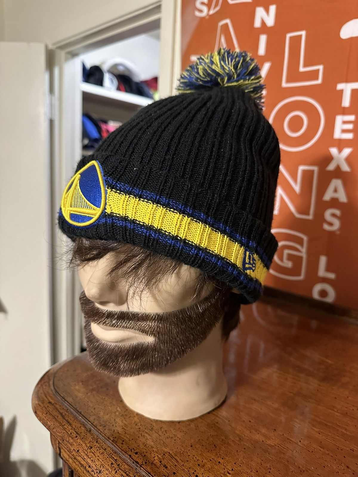 New Era × Vintage Vintage NBA New Era Golden State Warriors beanie hat 00s Size ONE SIZE - 5 Thumbnail