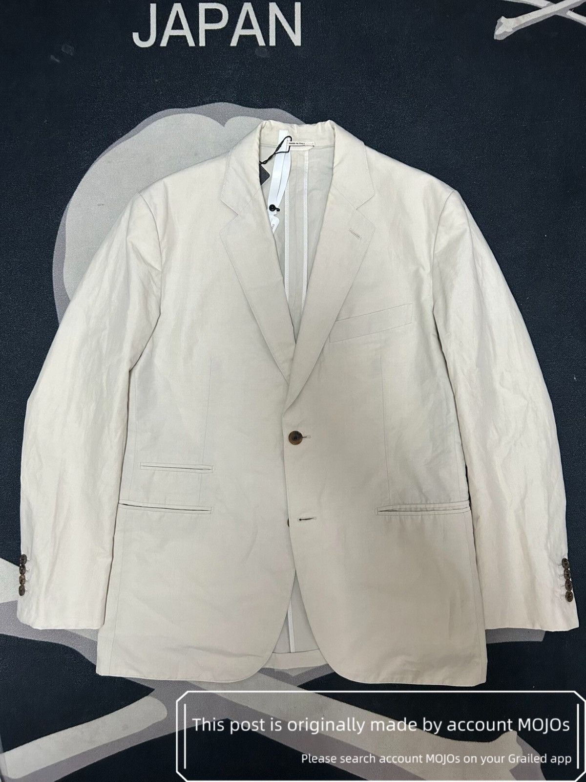 Hermes Sz 50 Hermes Linen White Blazer mojos1155 Size US M / EU 48-50 / 2 - 1 Thumbnail
