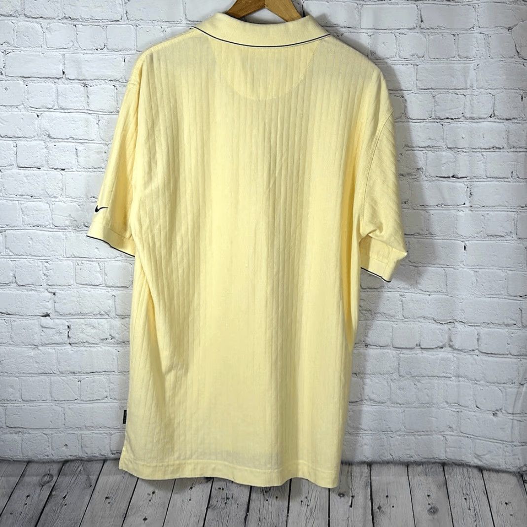 Nike Nike Golf Fit Dry Mens Polo Shirt Short Sleeve Ribbed Yellow L Large Size US L / EU 52-54 / 3 - 5 Thumbnail