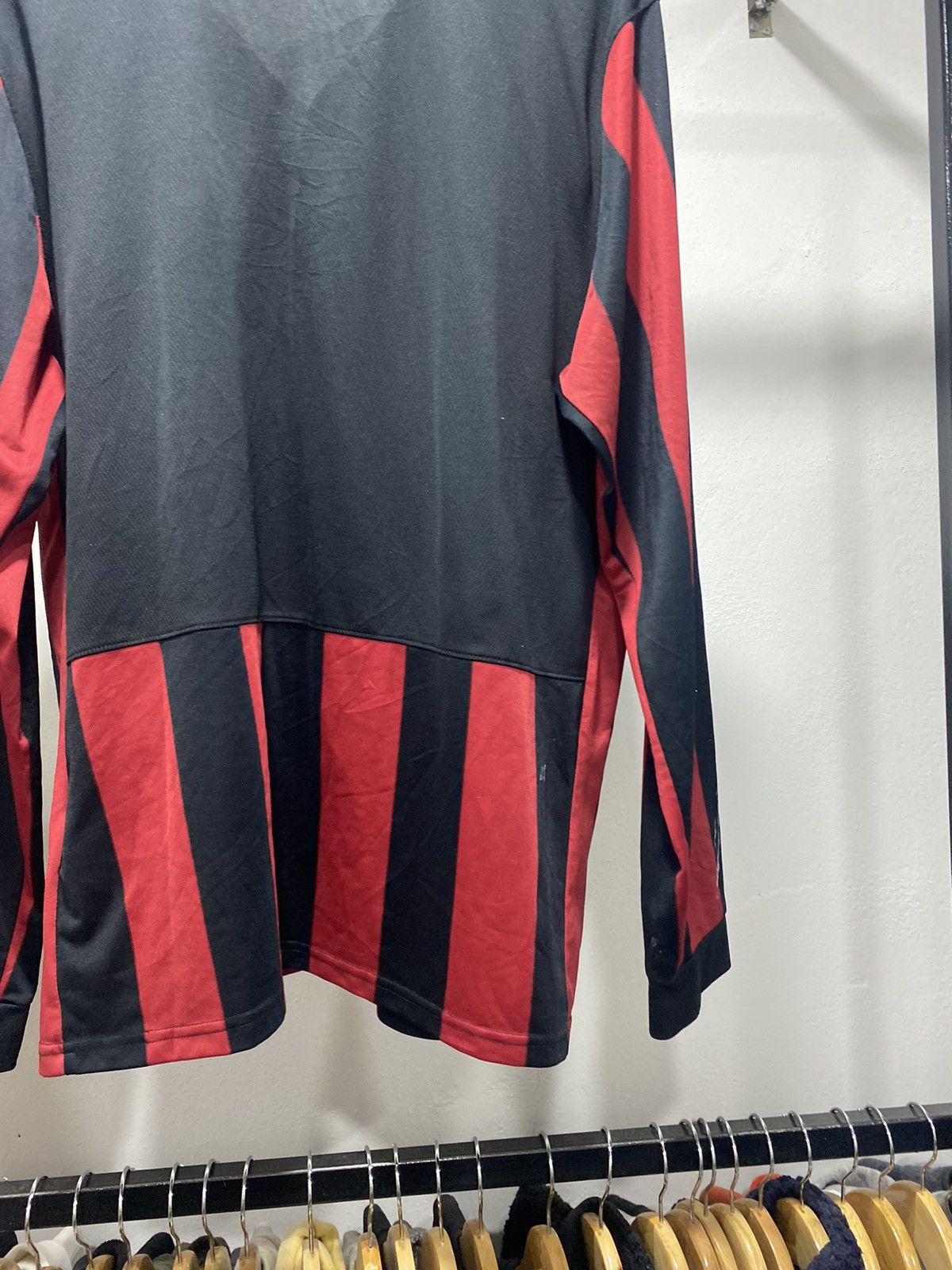 Vintage Sick☠️ Nike AC Milan Paint Bloke Core Jersey Collar Polo Size US L / EU 52-54 / 3 - 13 Thumbnail