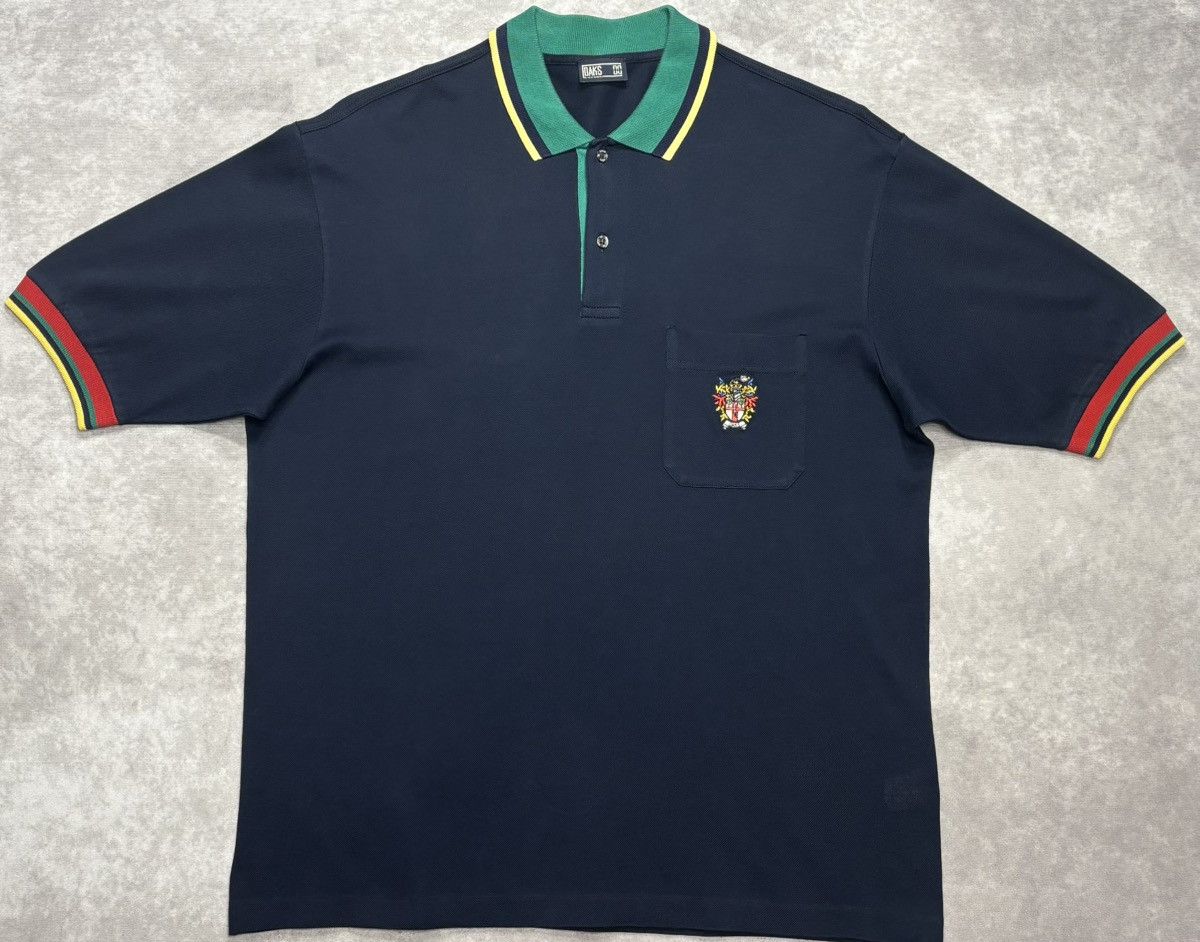 DAKS 90’s Vintage DAKS London Crest Polo Size US L / EU 52-54 / 3 - 1 Thumbnail