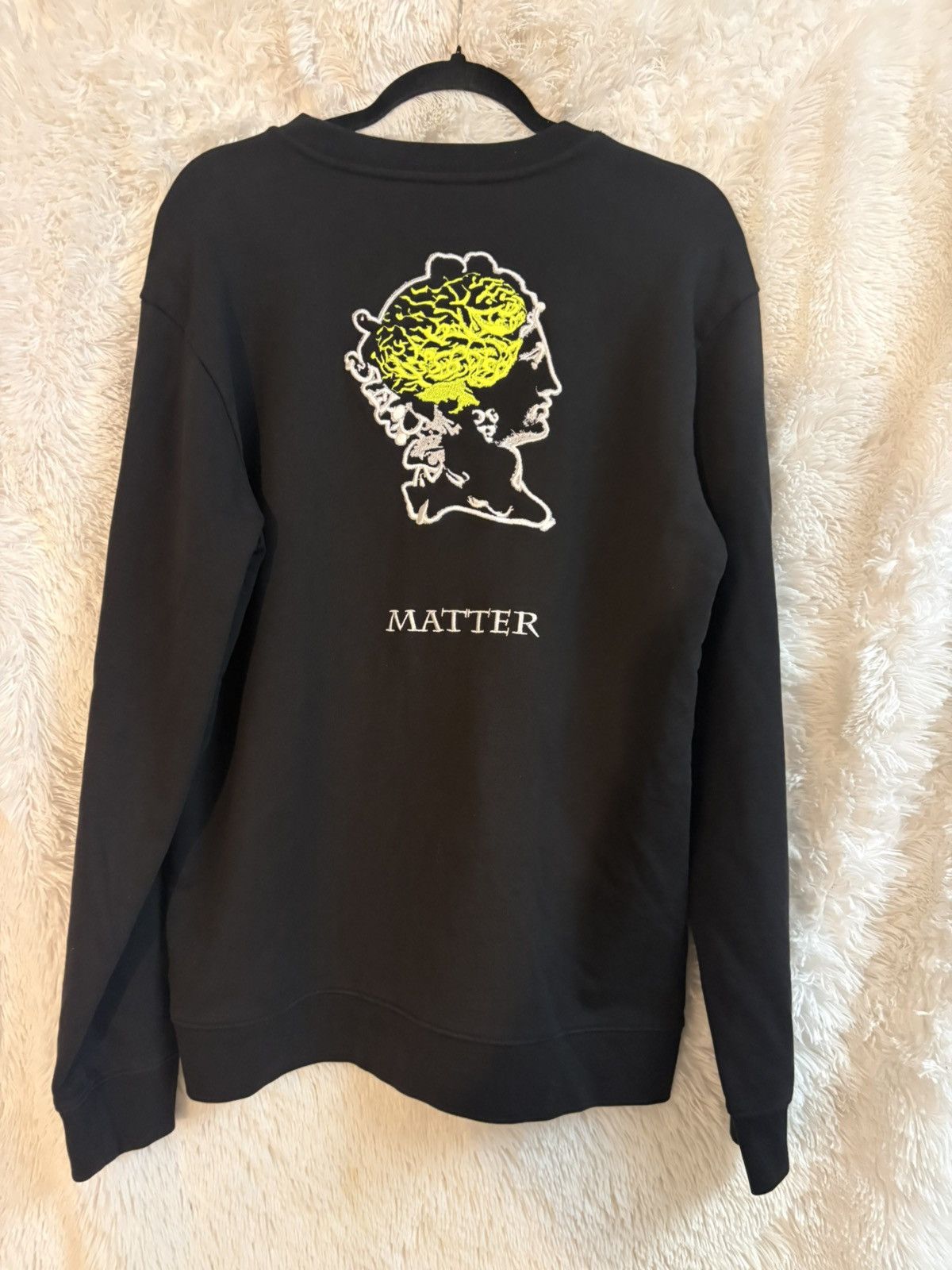 Alexander McQueen Alexander McQueen Black Embroidered Graphic Pullover Size US M / EU 48-50 / 2 - 5 Thumbnail
