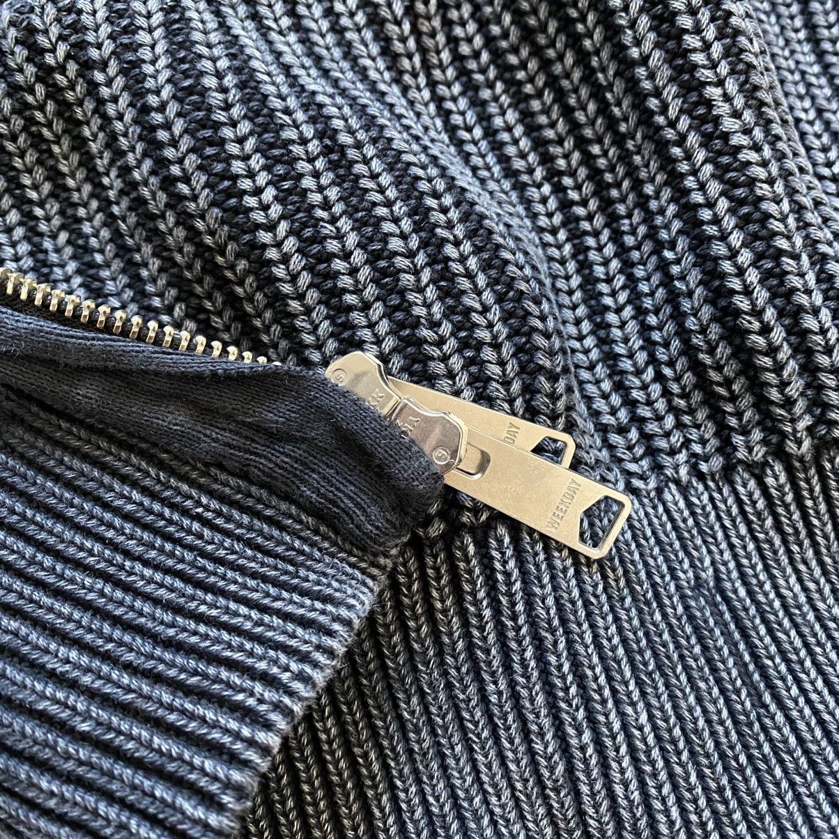 Weekday WEEKDAY Y2K HEAVY KNITTED GARMENT DYED ZIP SWEATER Size US M / EU 48-50 / 2 - 5 Thumbnail