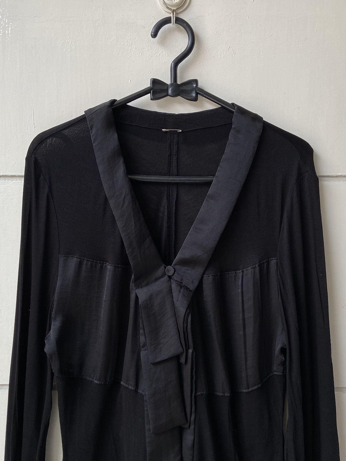 Designer × Hiroko Koshino Homme × Japanese Brand HIROKO KOSHINO BIS Black Cardigan/Outer Size US XS / EU 42 / 0 - 10 Thumbnail