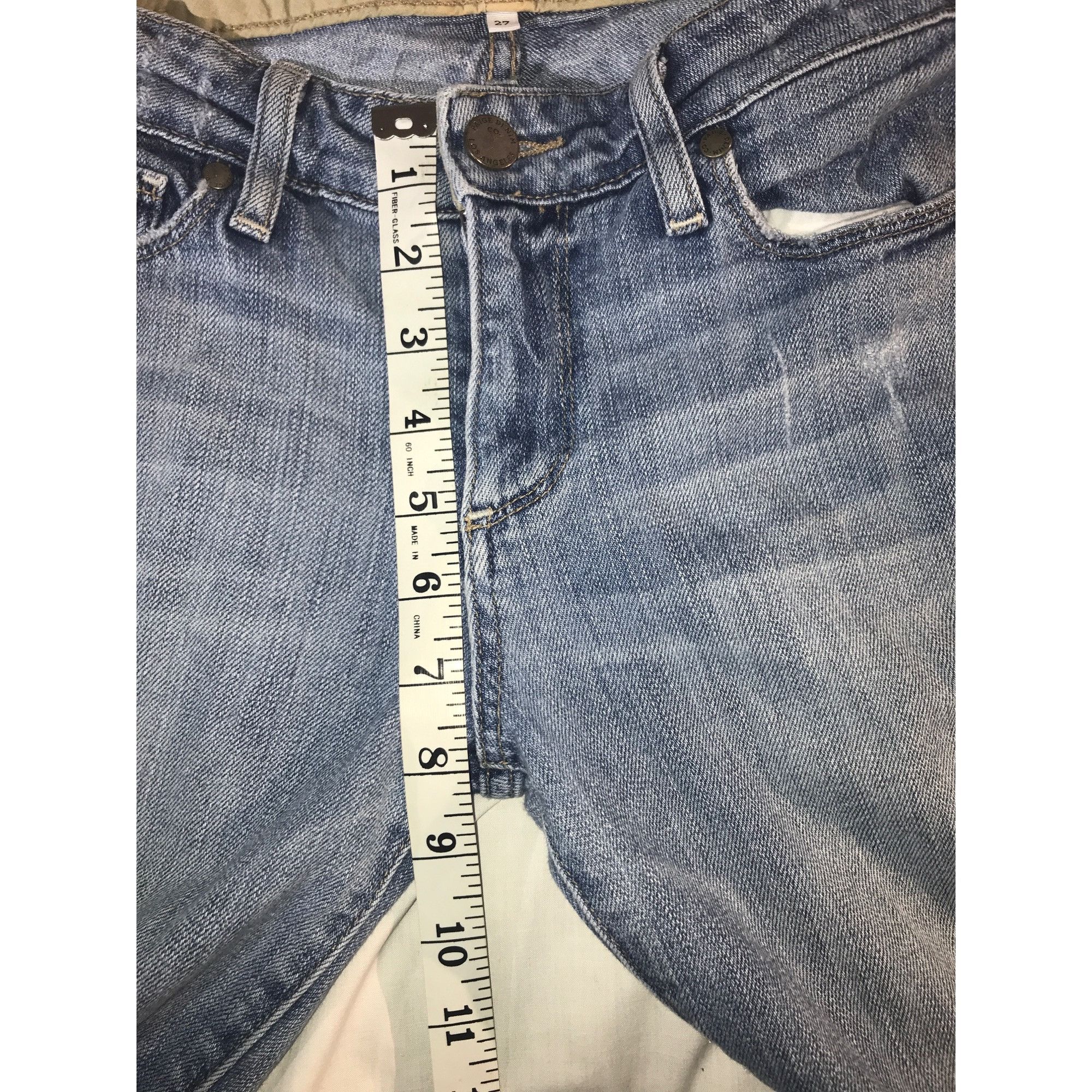 Paige Paige Womens “Kylie Corp” Light Blue Distressed Denim Jeans Size 27" / US 4 / IT 40 - 6 Thumbnail