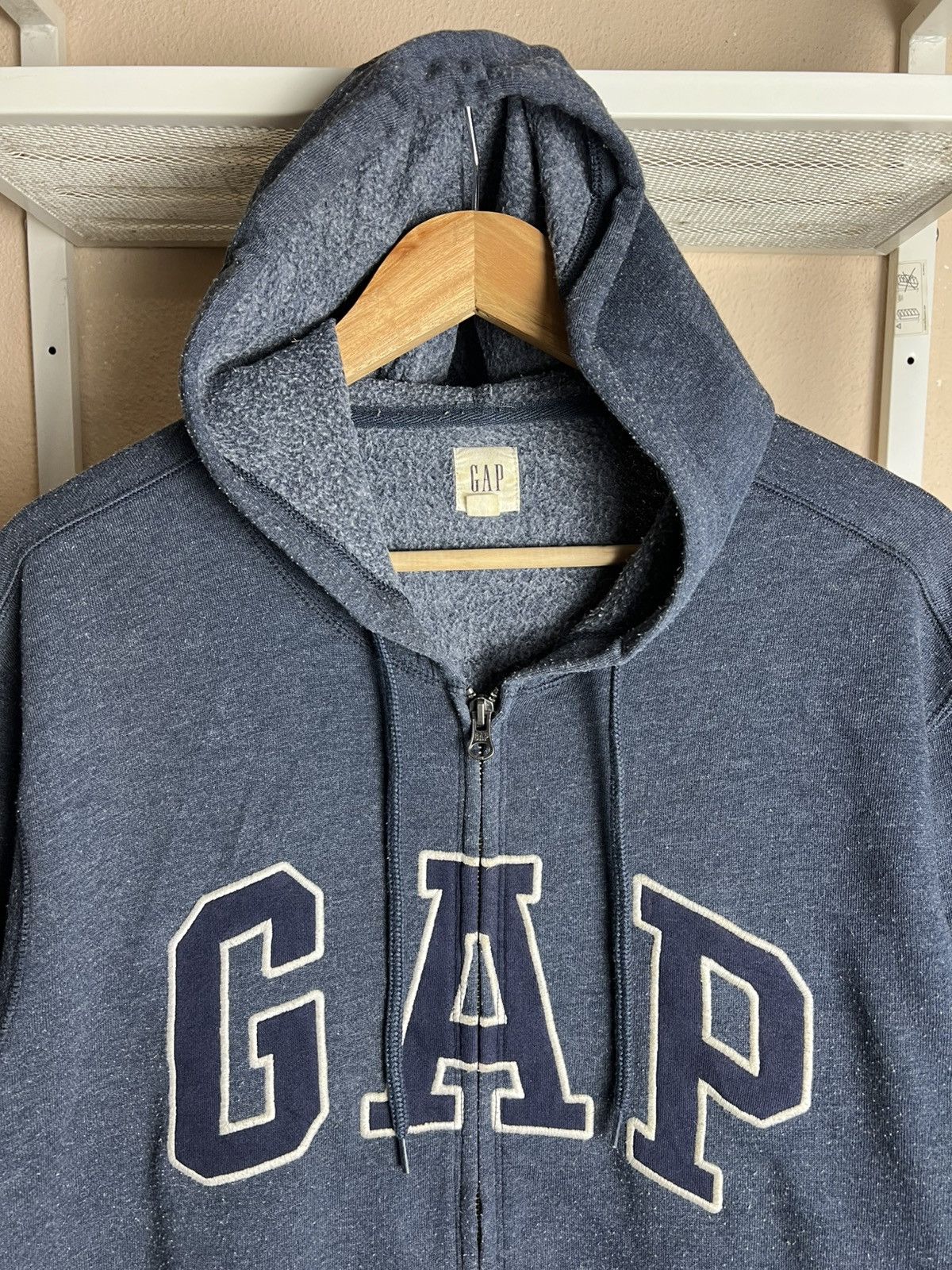 Gap × Vintage Vintage GAP Zipper Hoodie Size US M / EU 48-50 / 2 - 2 Thumbnail