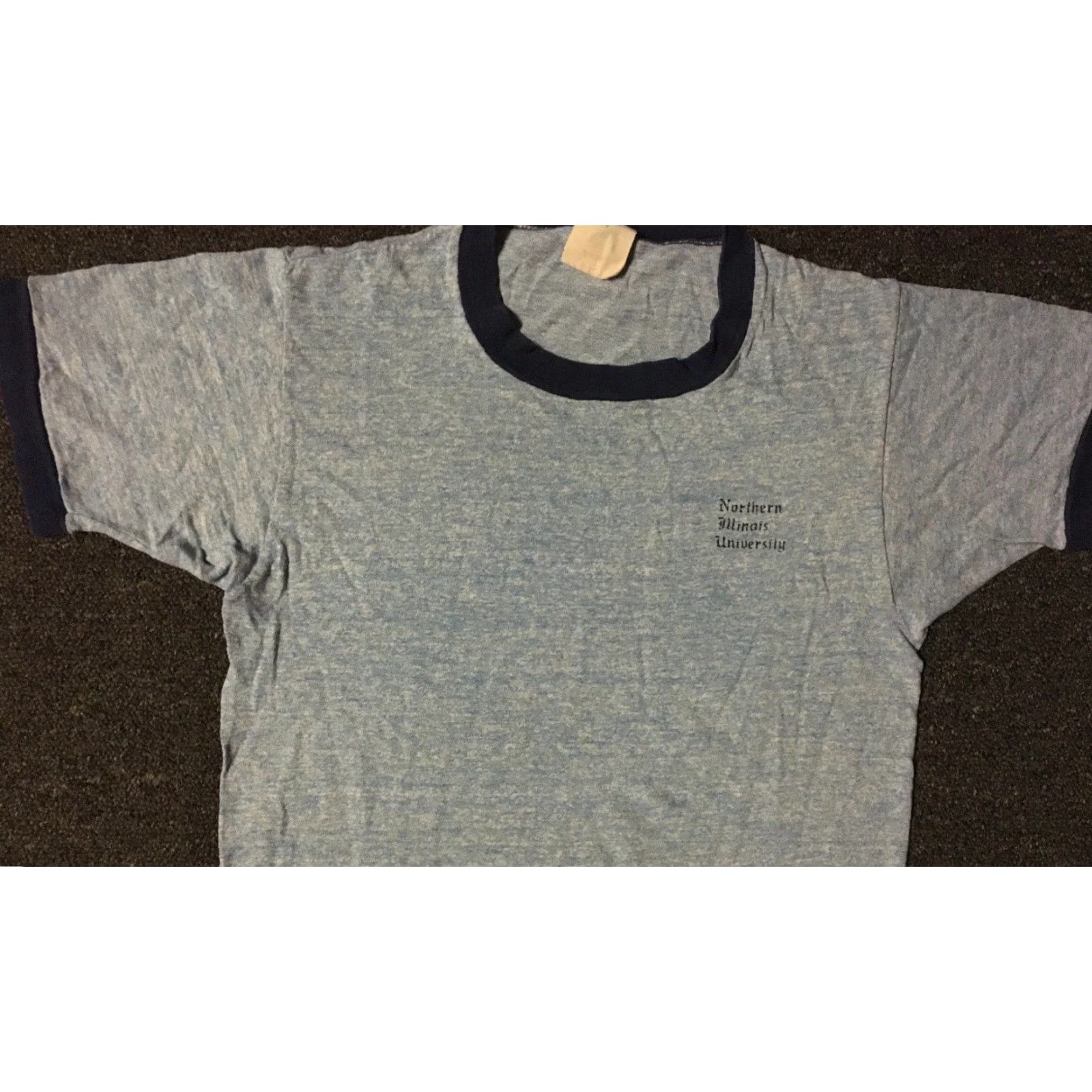 Vintage VINTAGE NIU Shirt S USA Track Grunge 70s 80s 90s College Football University Retro Graphic Tee Mens Blue Short Sleeve Crew Neck Single Stitch Size US S / EU 44-46 / 1 - 5 Thumbnail