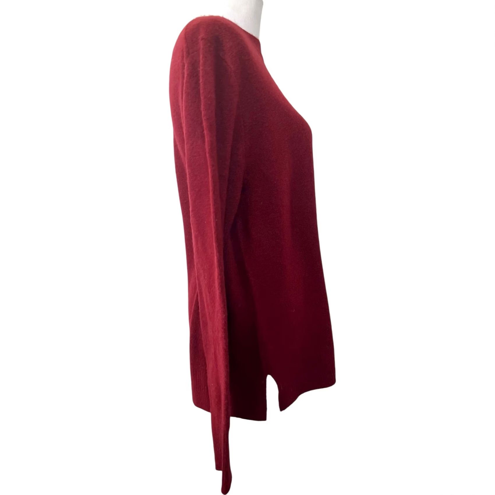 J.Crew J.Crew Factory Women’s Sweater Crewneck Dark Red Pullover Sz L Size L / US 10 / IT 46 - 5 Thumbnail