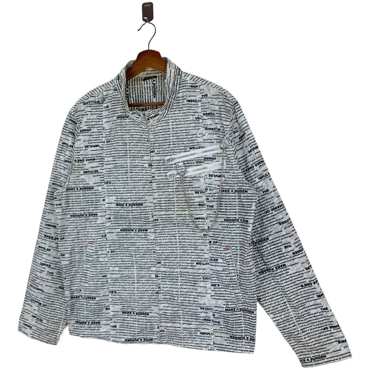 If Six Was Nine × Vintage VINTAGE GRIGRI PUNK FULL PRINT ZIPPER JACKET Size US L / EU 52-54 / 3 - 2 Thumbnail