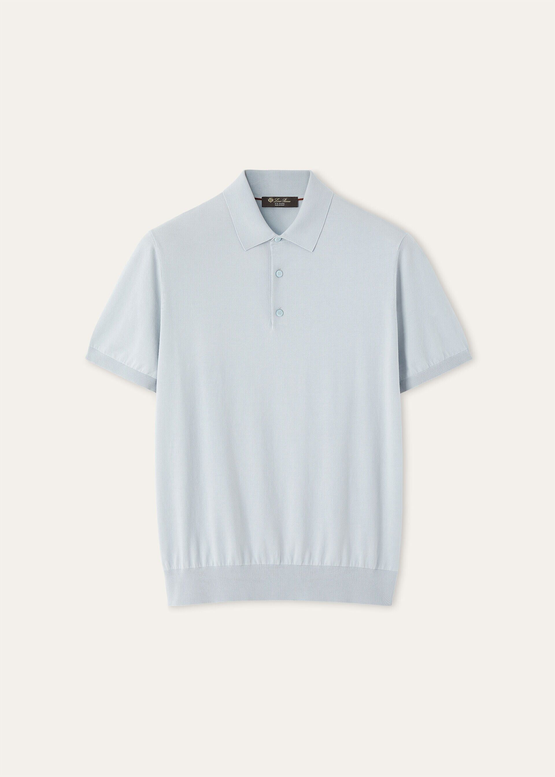 Loro Piana os11x0226 FAO9908 Polo Shirt in Niagara Water Size US M / EU 48-50 / 2 - 1 Thumbnail