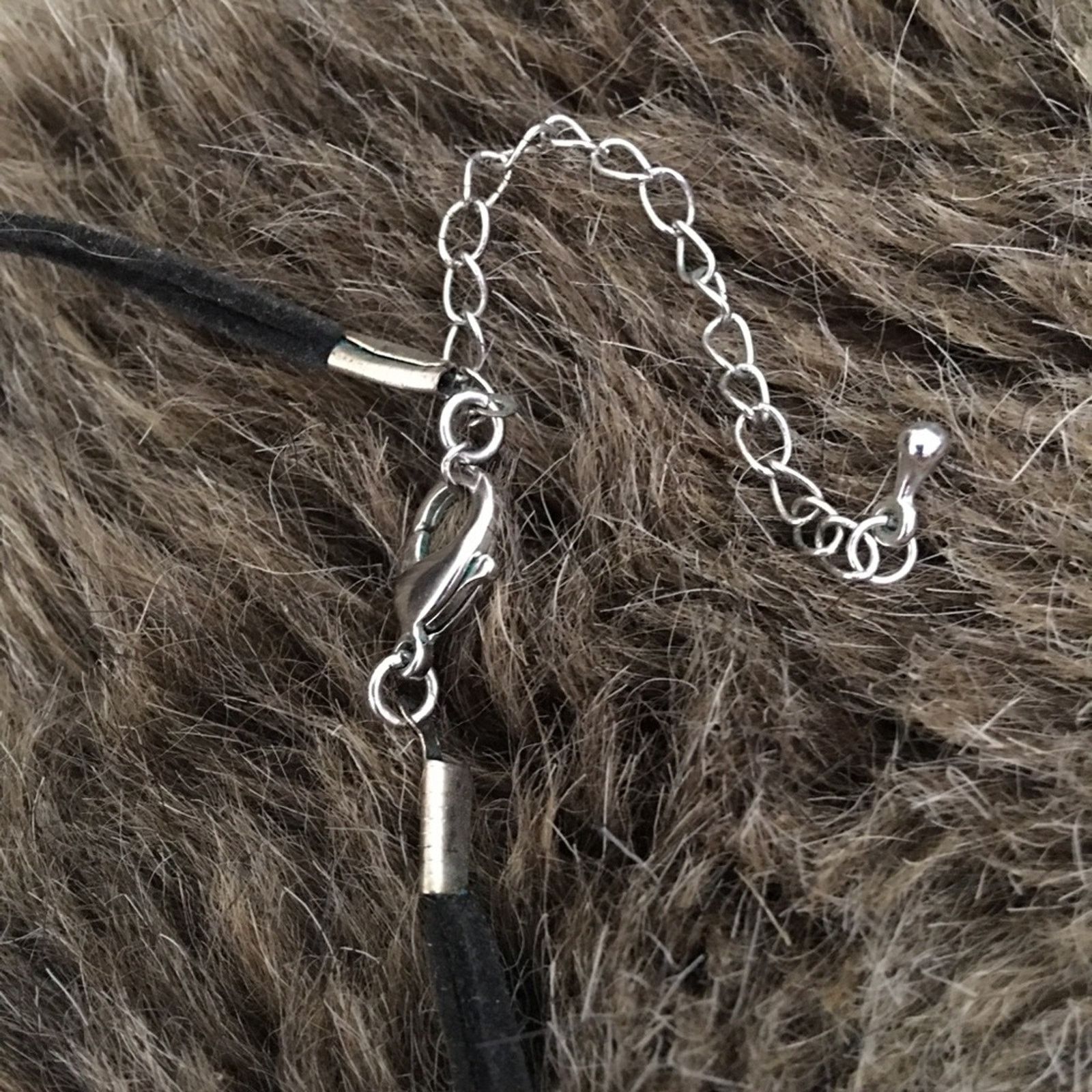 Jewelry Silver tone coin button corded necklace Size ONE SIZE - 7 Thumbnail