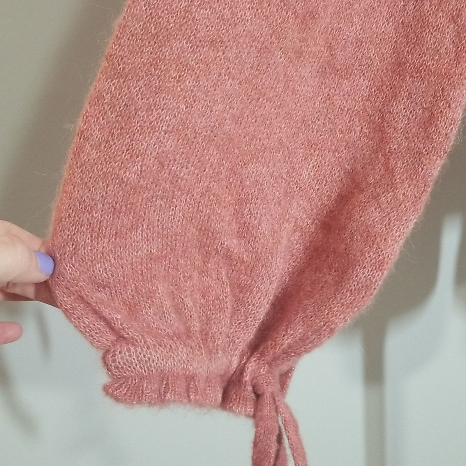 3.1 Phillip Lim 3.1 PHILLIP LIM Lofty Alpaca Blend Shirred Cuff Sweater In Size XS / US 0-2 / IT 36-38 - 3 Thumbnail
