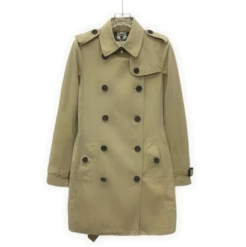 Burberry Burberry Women's Brown Cotton Trench Coat Size S / US 4 / IT 40 - 1 Thumbnail