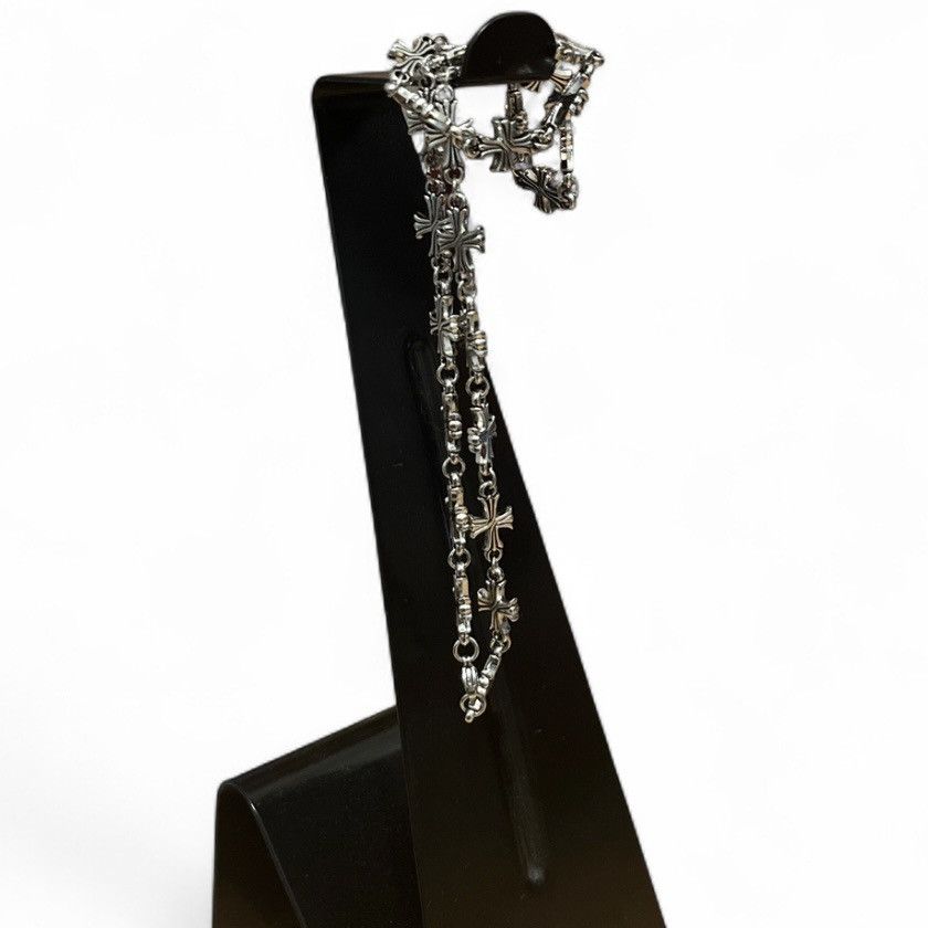 Other Chrome Style Goth Silver Necklace Hearts Streetwear Diamond Size ONE SIZE - 2 Thumbnail