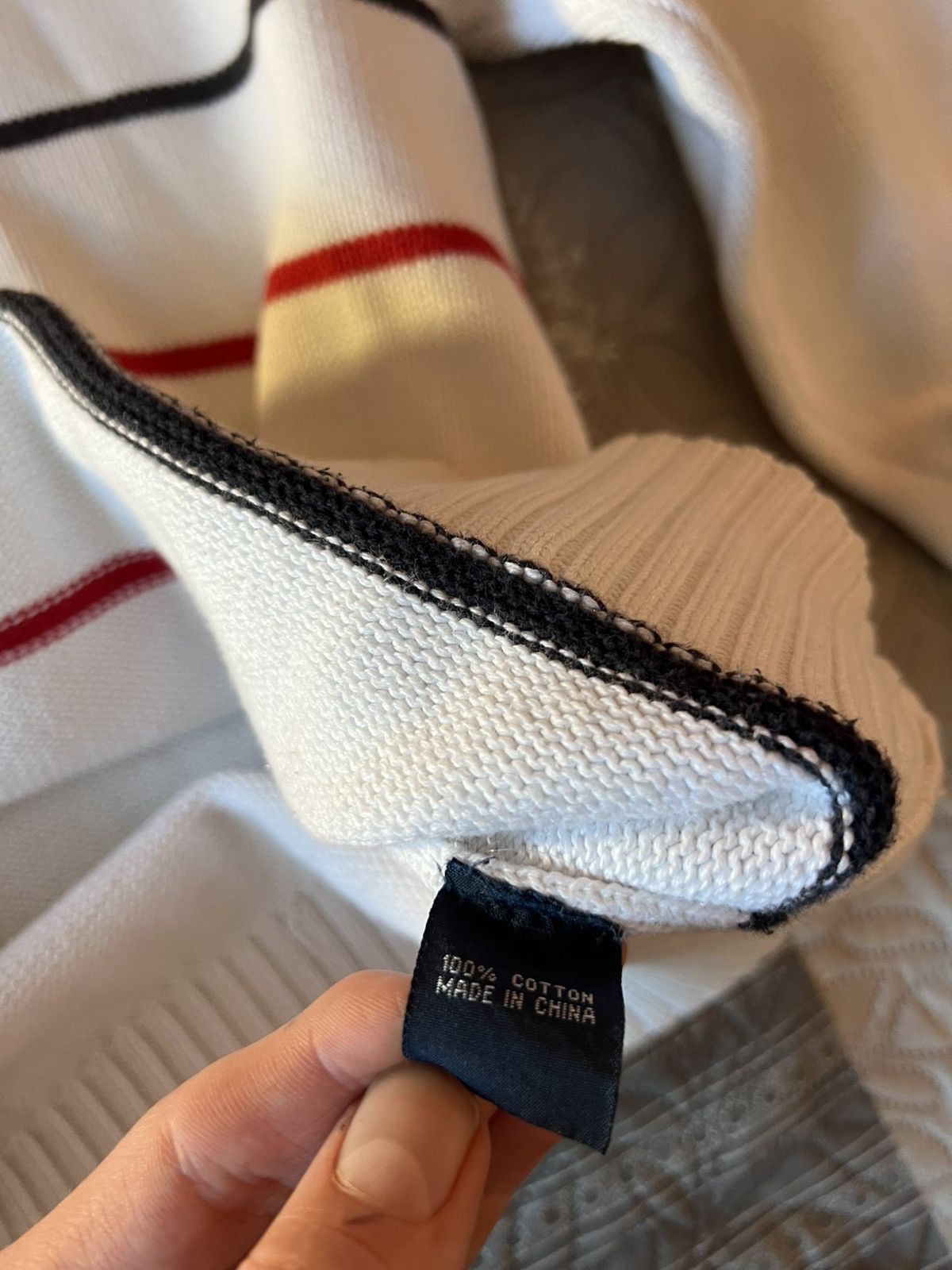 Polo Ralph Lauren Ralph Lauren Polo Sweater Men’s Size L Red & Navy Stripes Size US L / EU 52-54 / 3 - 7 Thumbnail