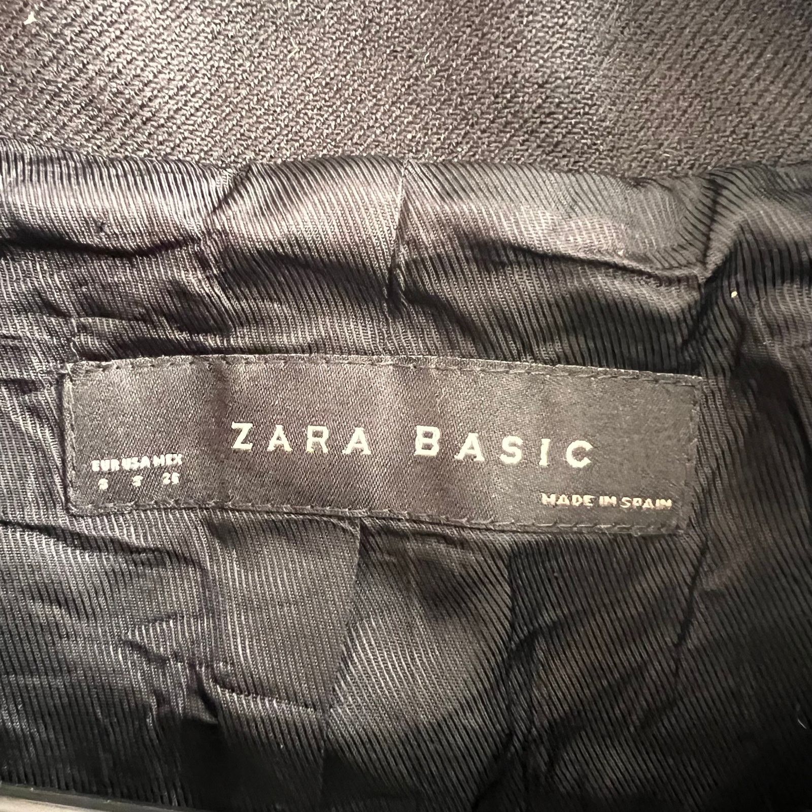 Zara ZARA Basic Black Crop Jacket, S Size S / US 4 / IT 40 - 3 Thumbnail