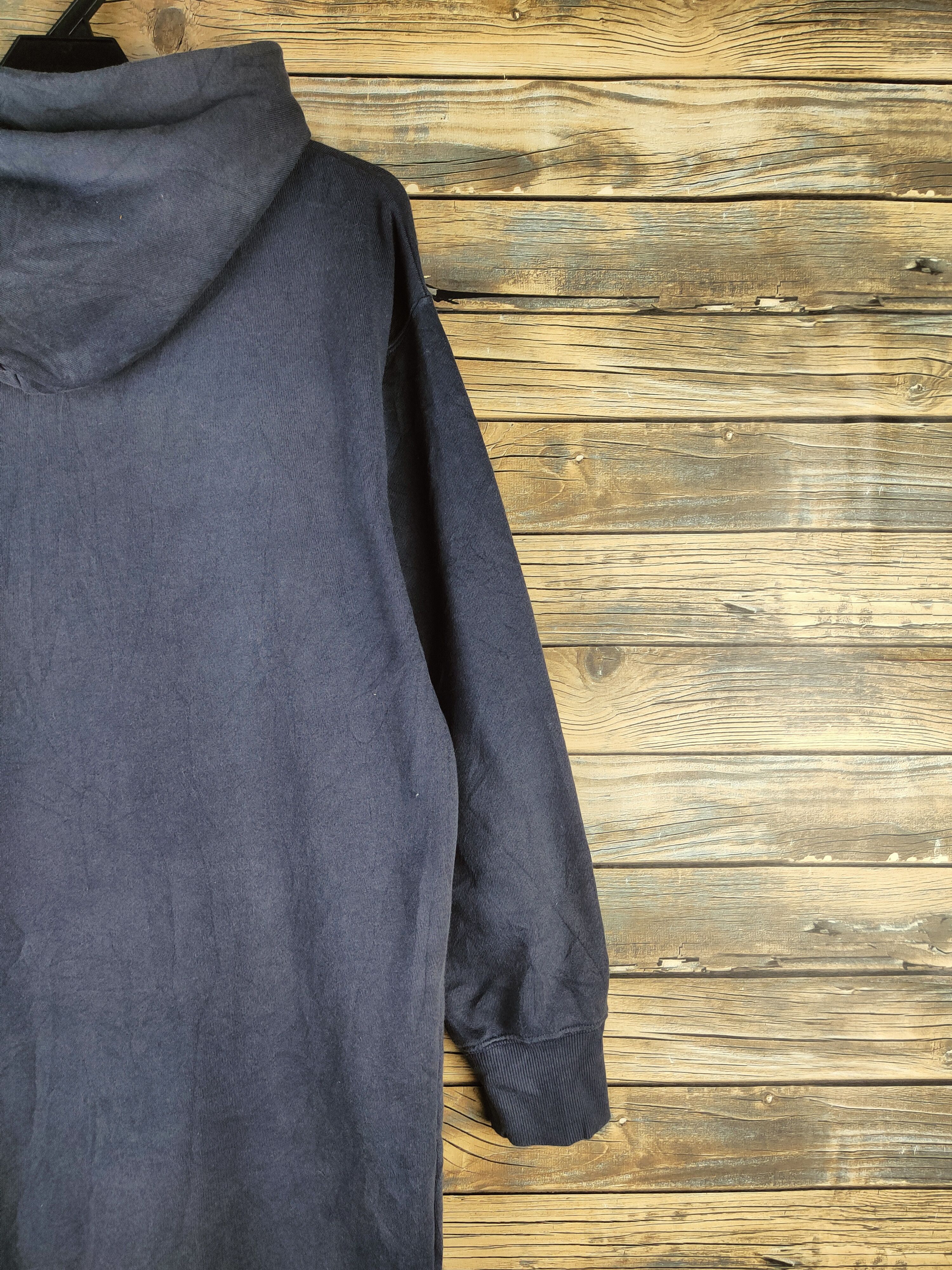 Champion 🔥RARE Champion-Bay Flow Navy Faded Hoodie Long Sweatshirts Size L / US 10 / IT 46 - 11 Thumbnail