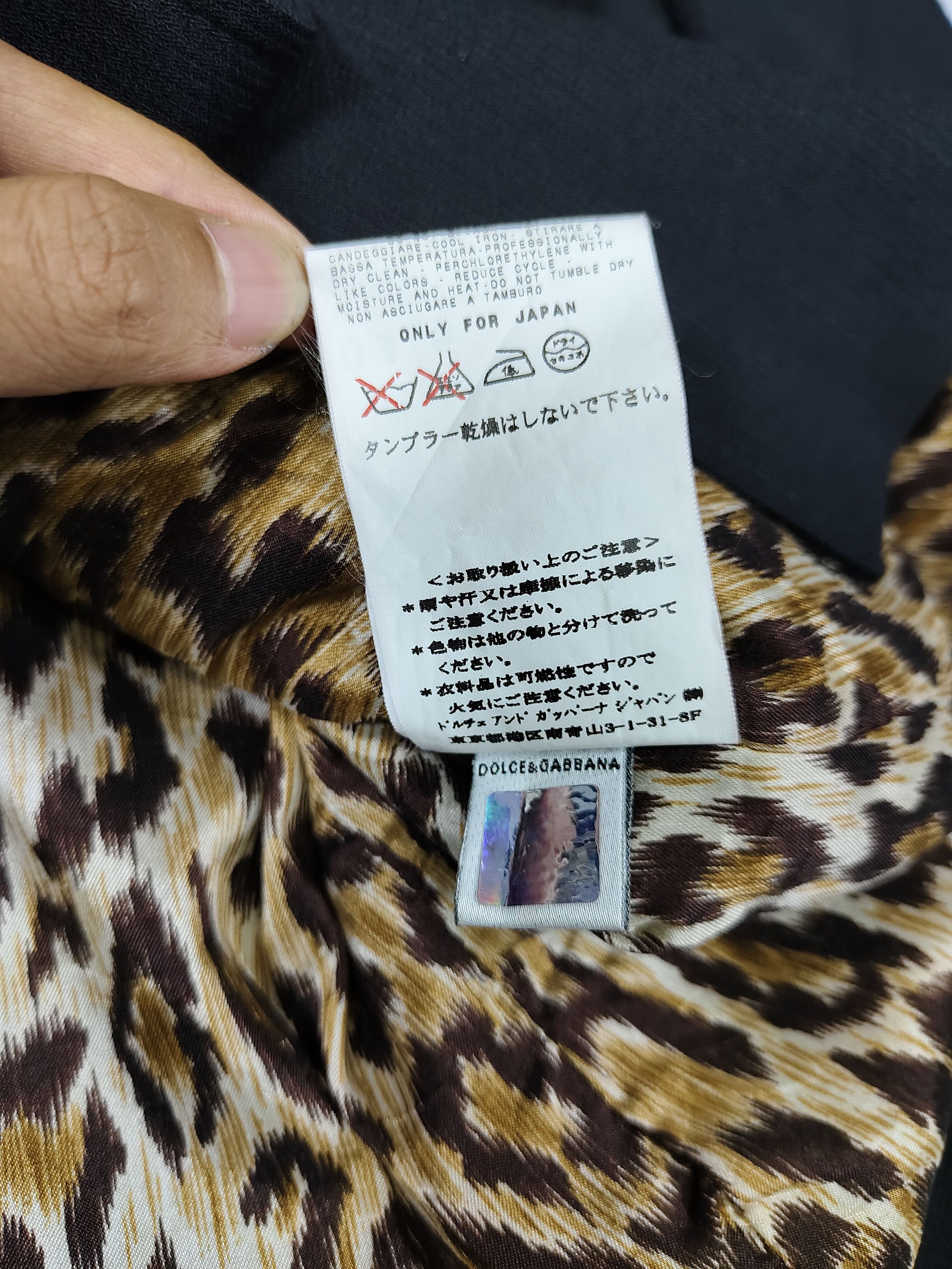 Dolce & Gabbana 00s Dolce Gabbana-Glam Tailored luxury Leopard Lining Blazer Size M / US 6-8 / IT 42-44 - 7 Thumbnail