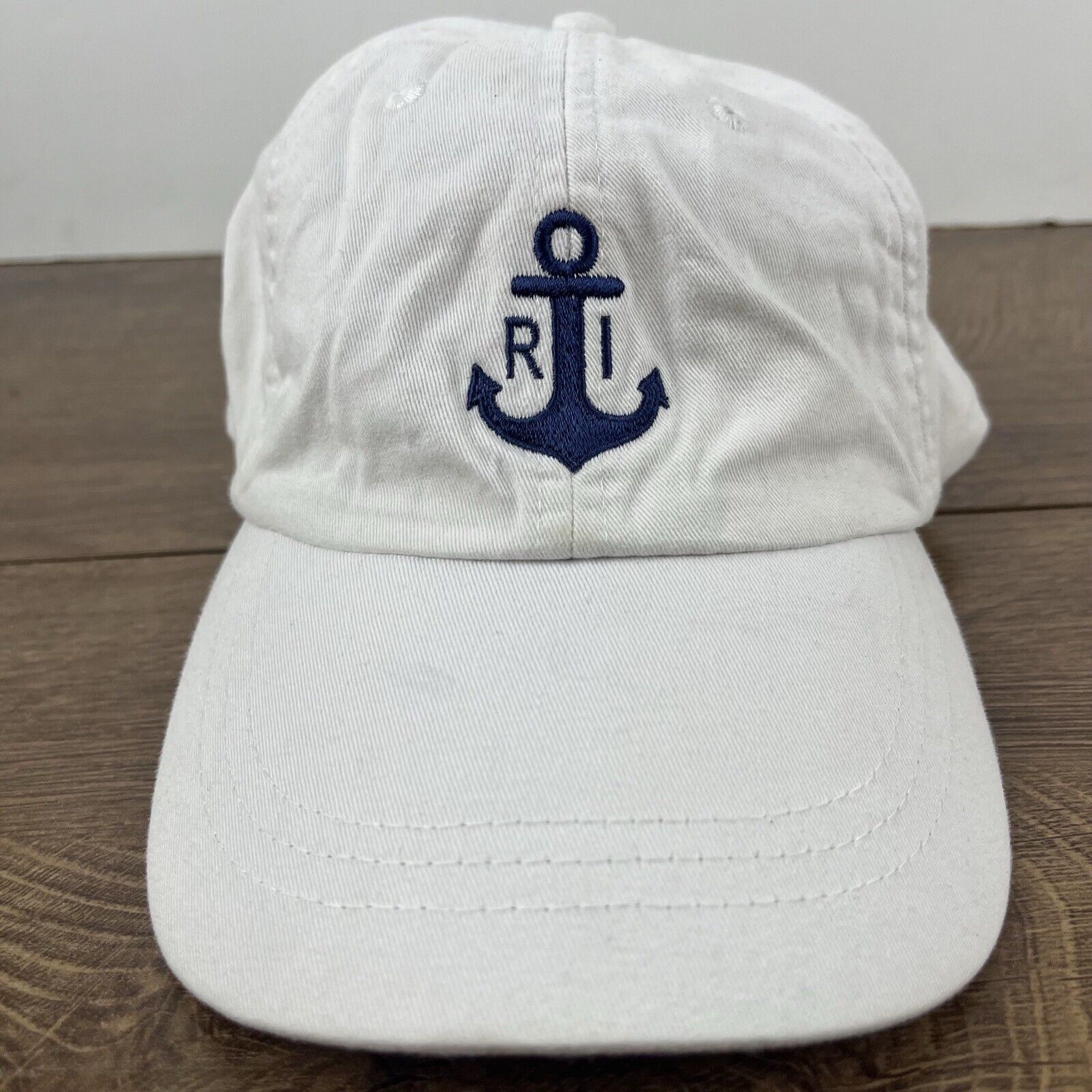 Other Rhode Island Hat Rhode ISland Anchor White Hat Adjustable Wh Size ONE SIZE - 6 Thumbnail