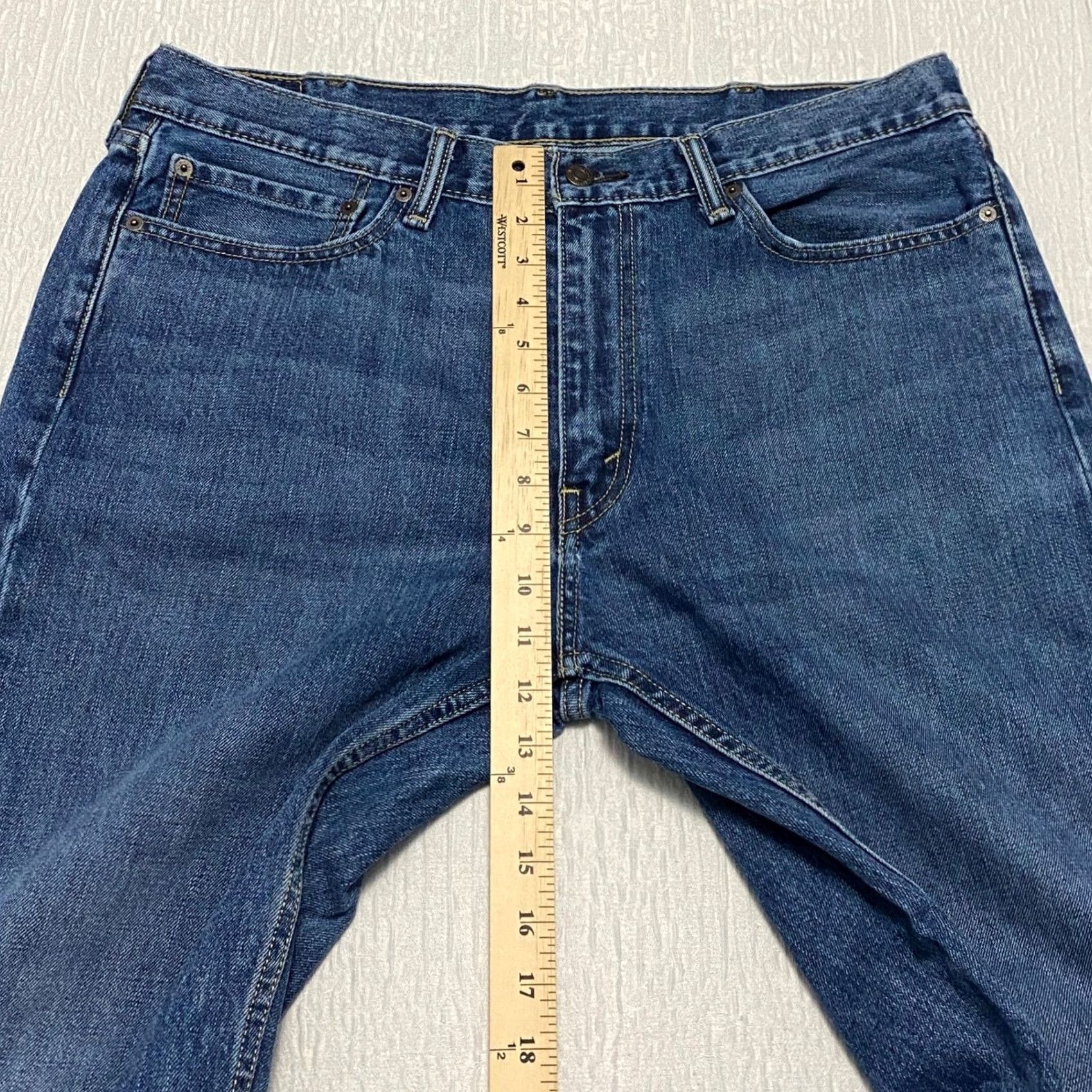 Levi's Levi’s 514 Men’s Straight Jeans Regular W38 L30 Blue Denim Cotton Denim Medium Wash 5-Pocket Size US 38 / EU 54 - 4 Thumbnail