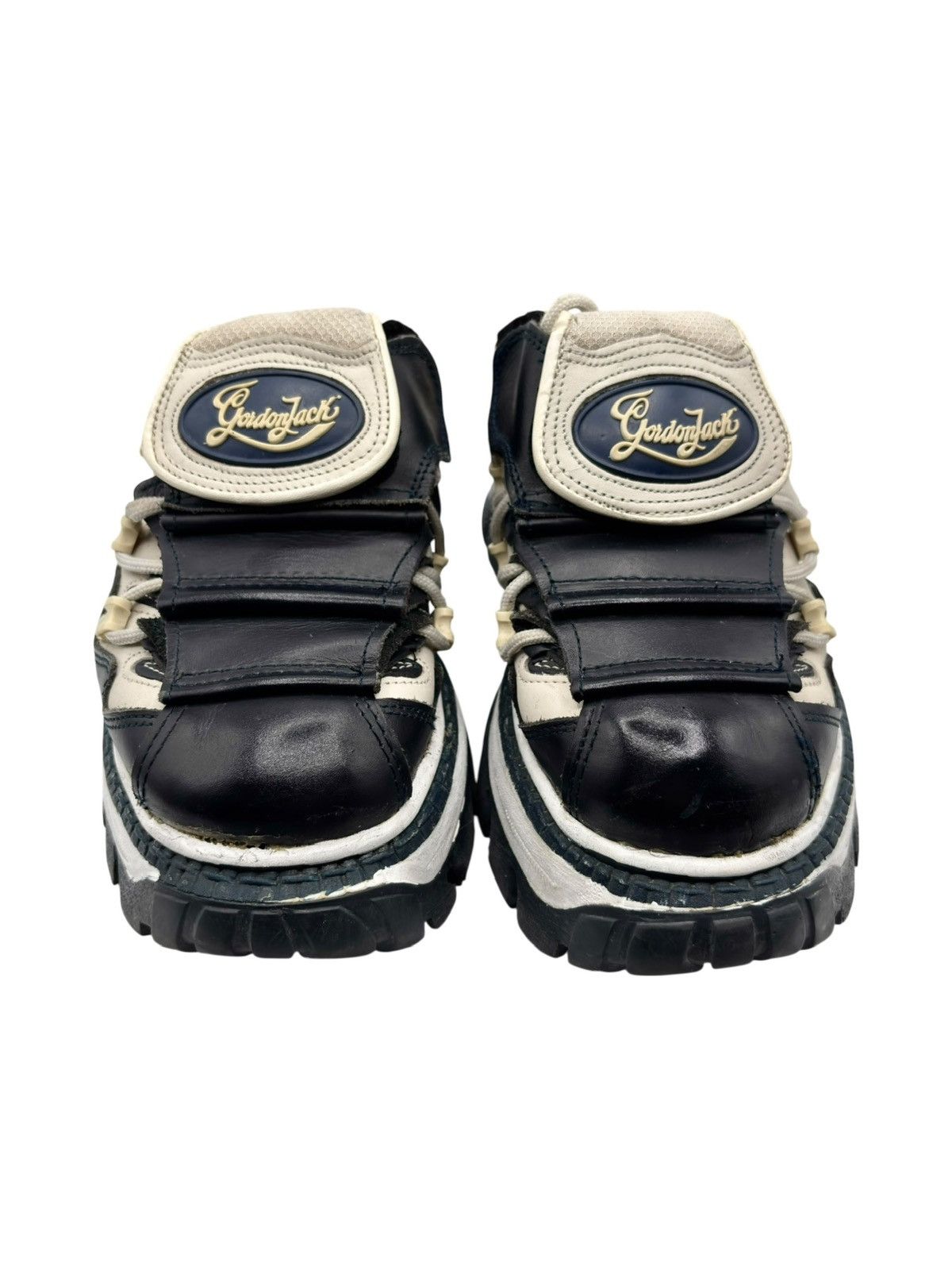 Other Vintage Gordon Jack navy ankle platform boots Size 40 Size US 10 / IT 40 - 2 Thumbnail