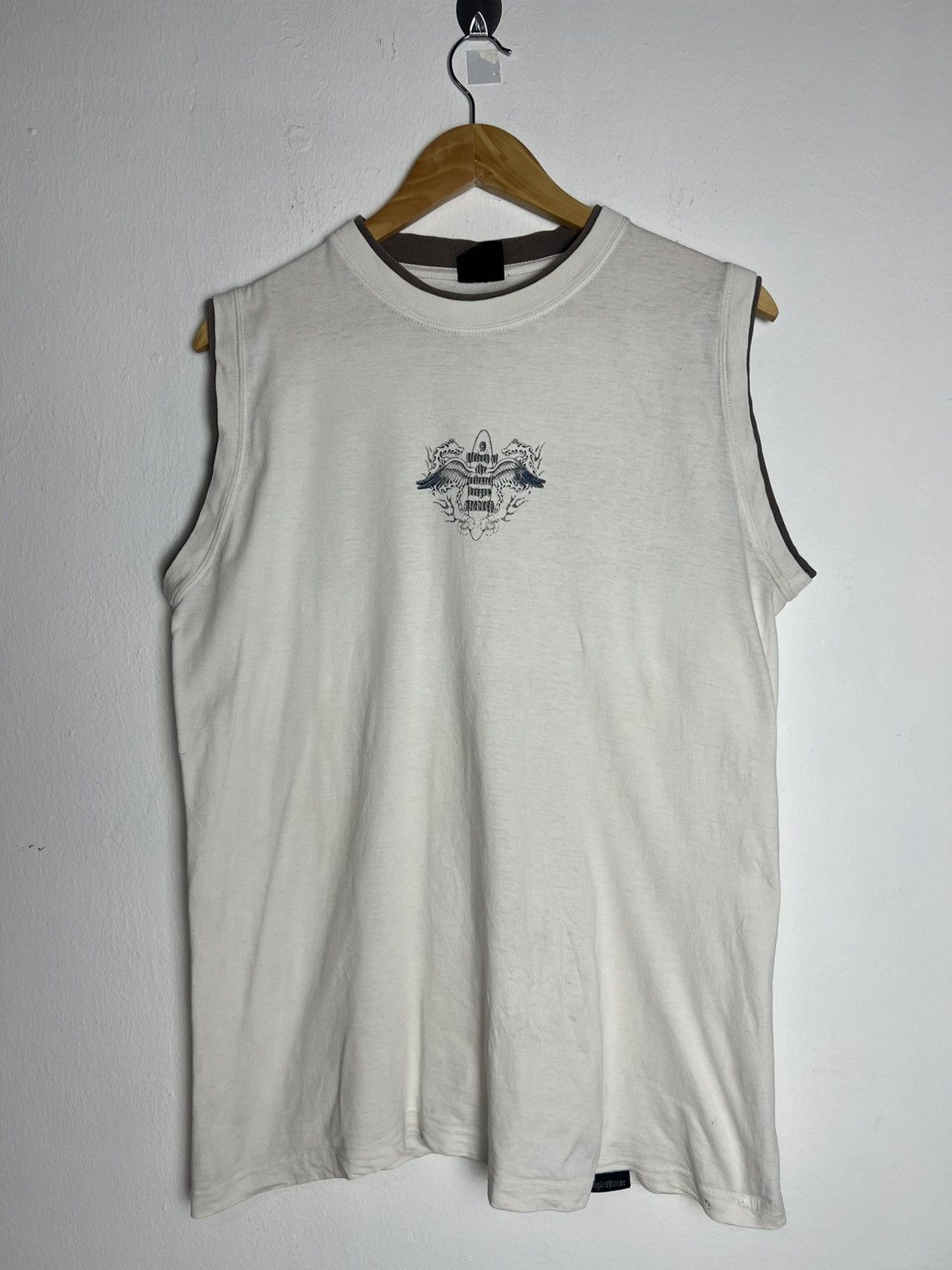 If Six Was Nine LA CORNER Graphic Wings 90s Sleeveless Size US L / EU 52-54 / 3 - 2 Thumbnail