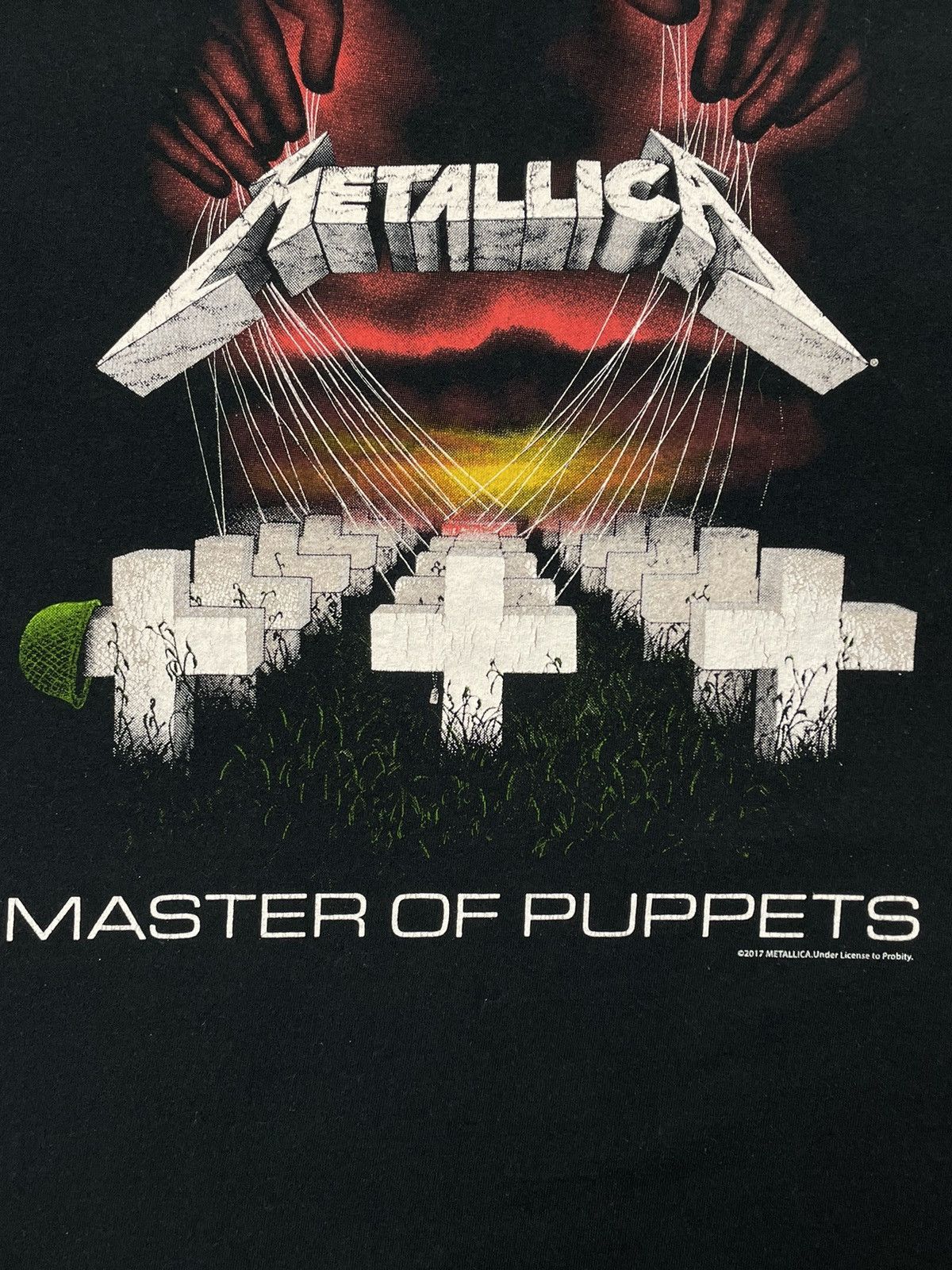 Band Tees × Metallica × Vintage Vintage Metallica Master Of Puppets 2017 Band T-shirt Size US L / EU 52-54 / 3 - 4 Thumbnail