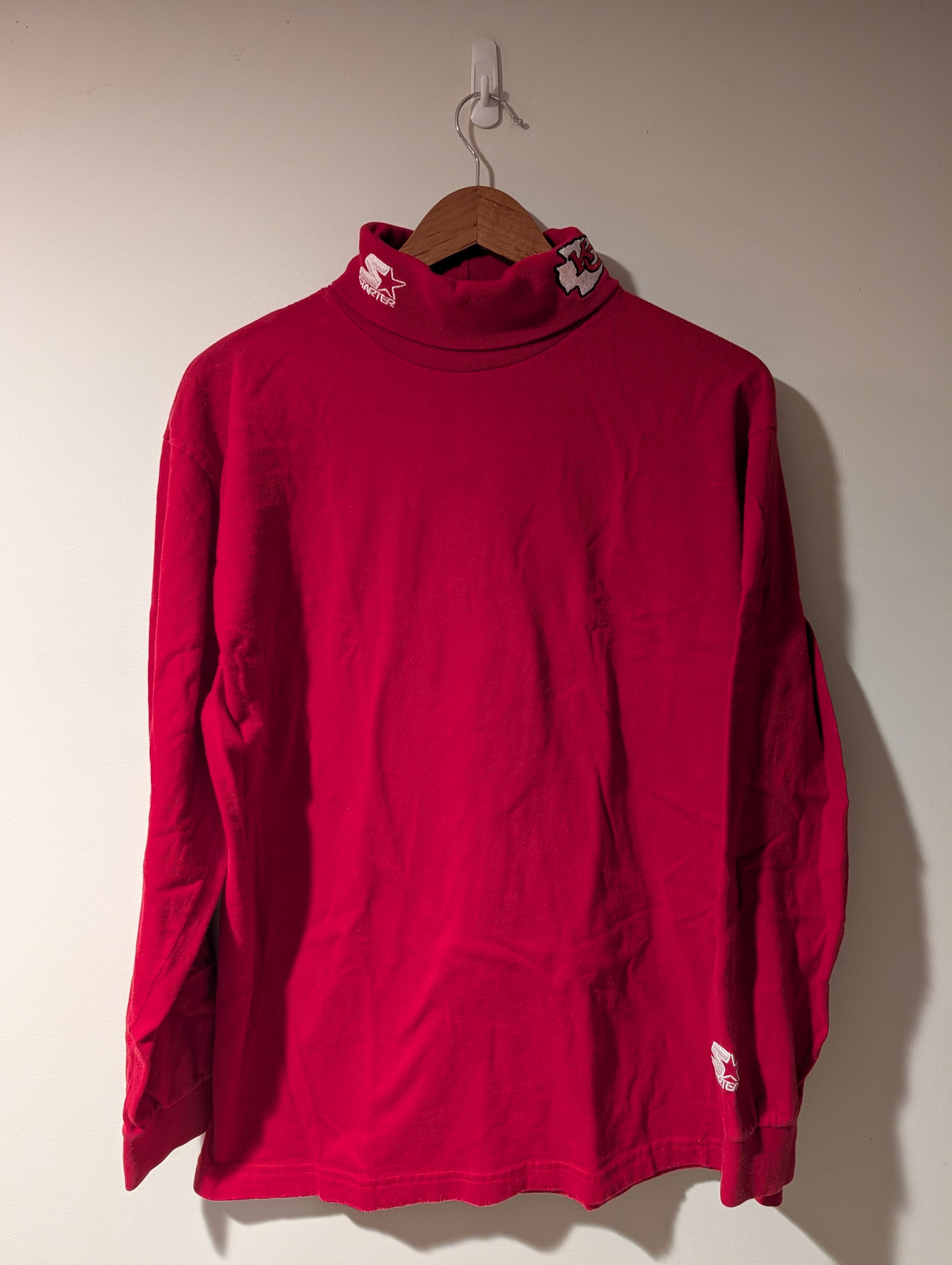 NFL Vintage Starter NFL Kansas City Chiefs Mock Neck Long Sleeve Size US L / EU 52-54 / 3 - 1 Thumbnail