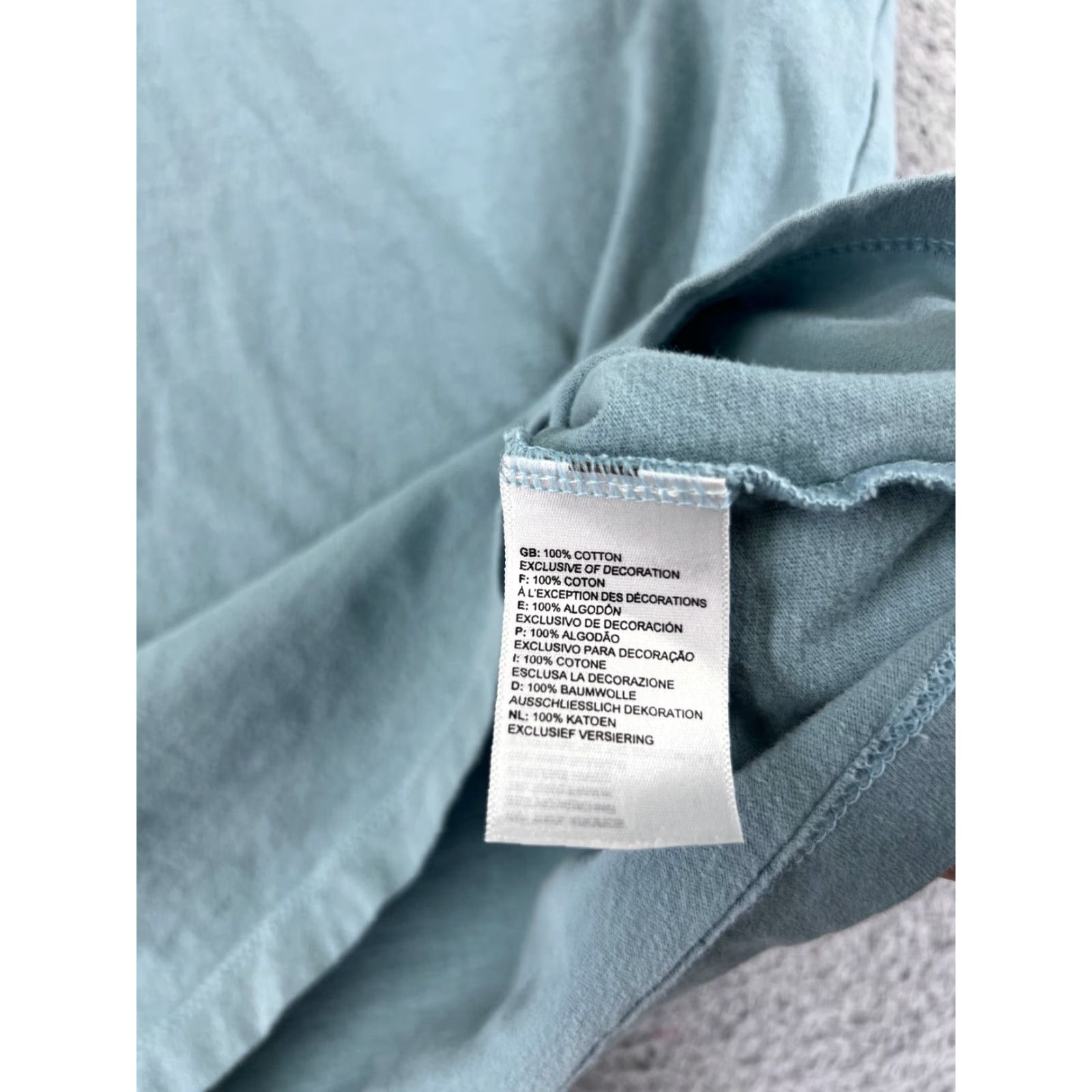 The North Face The North Face Shirt Womens Small Blue Short Sleeve Crew Neck 100% Cotton Patch Size S / US 4 / IT 40 - 5 Thumbnail