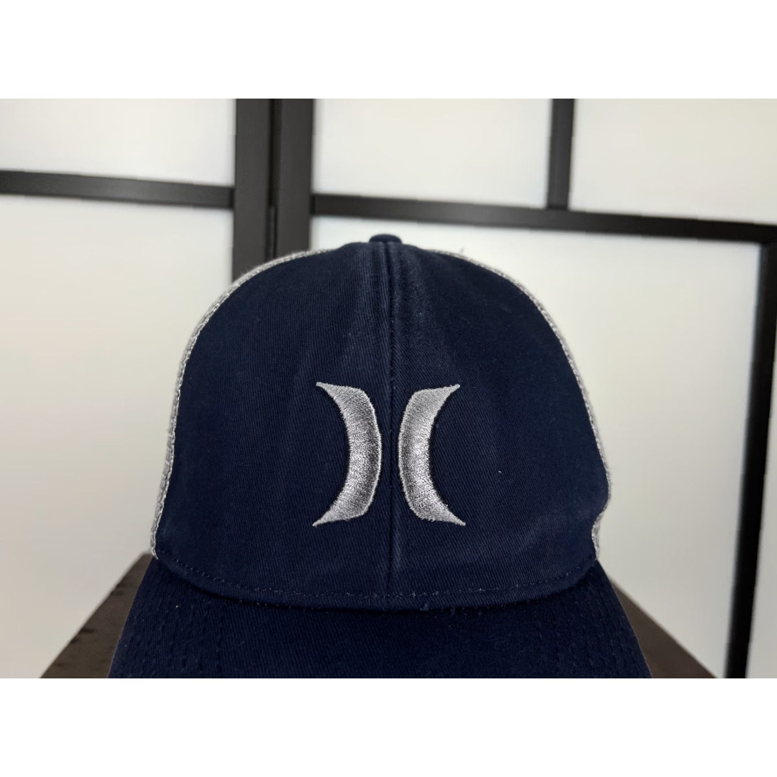 Hurley VINTAGE not applicable. Title: Hurley Hat Cap Snap Back Adult One Size Blue Gray Trucker Cotton Blend Skater Size ONE SIZE - 2 Thumbnail