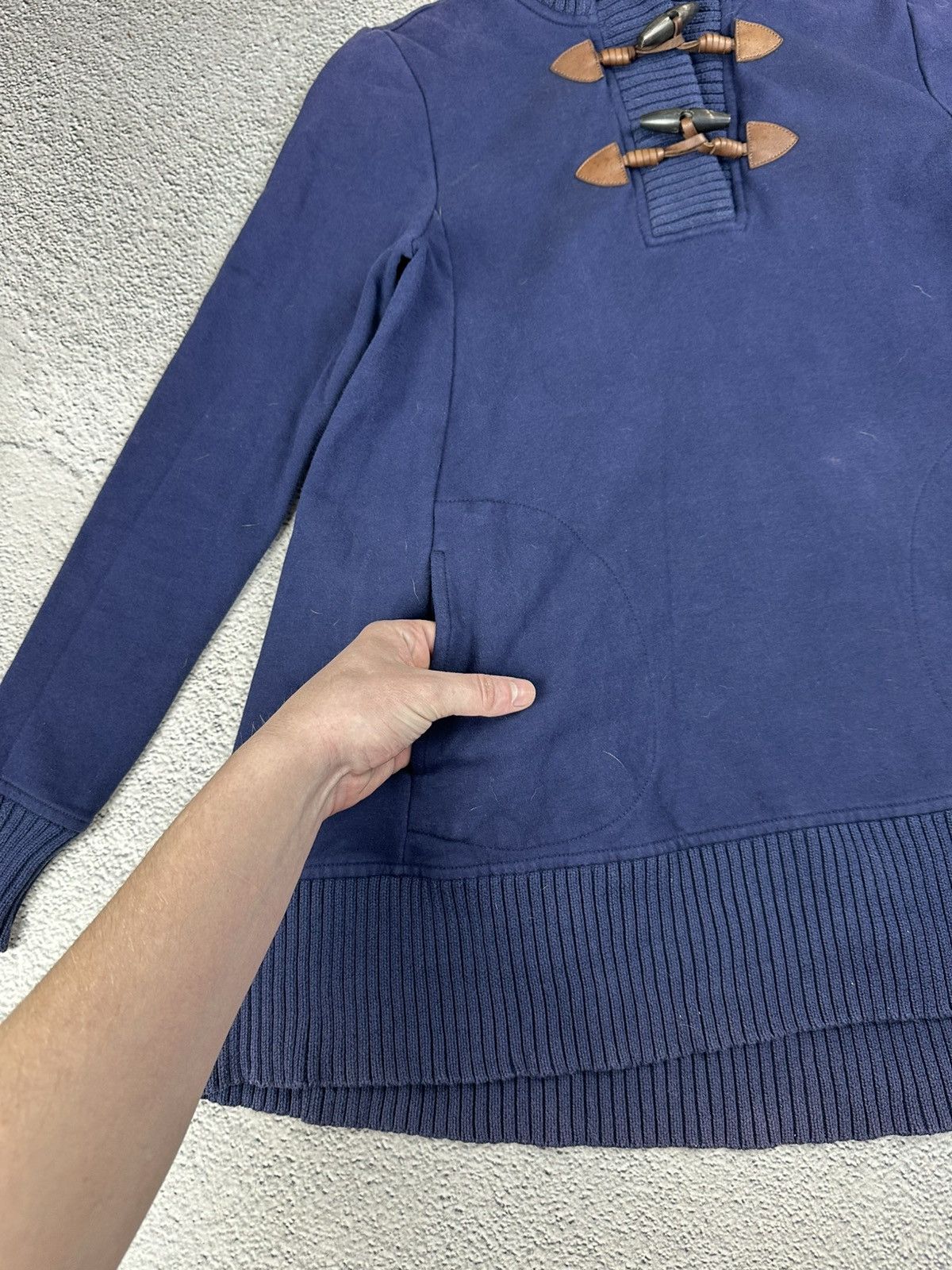 Polo Ralph Lauren Ralph Lauren Women’s Longline Navy Hoodie Toggle Vintage Y2K Size S / US 4 / IT 40 - 8 Thumbnail
