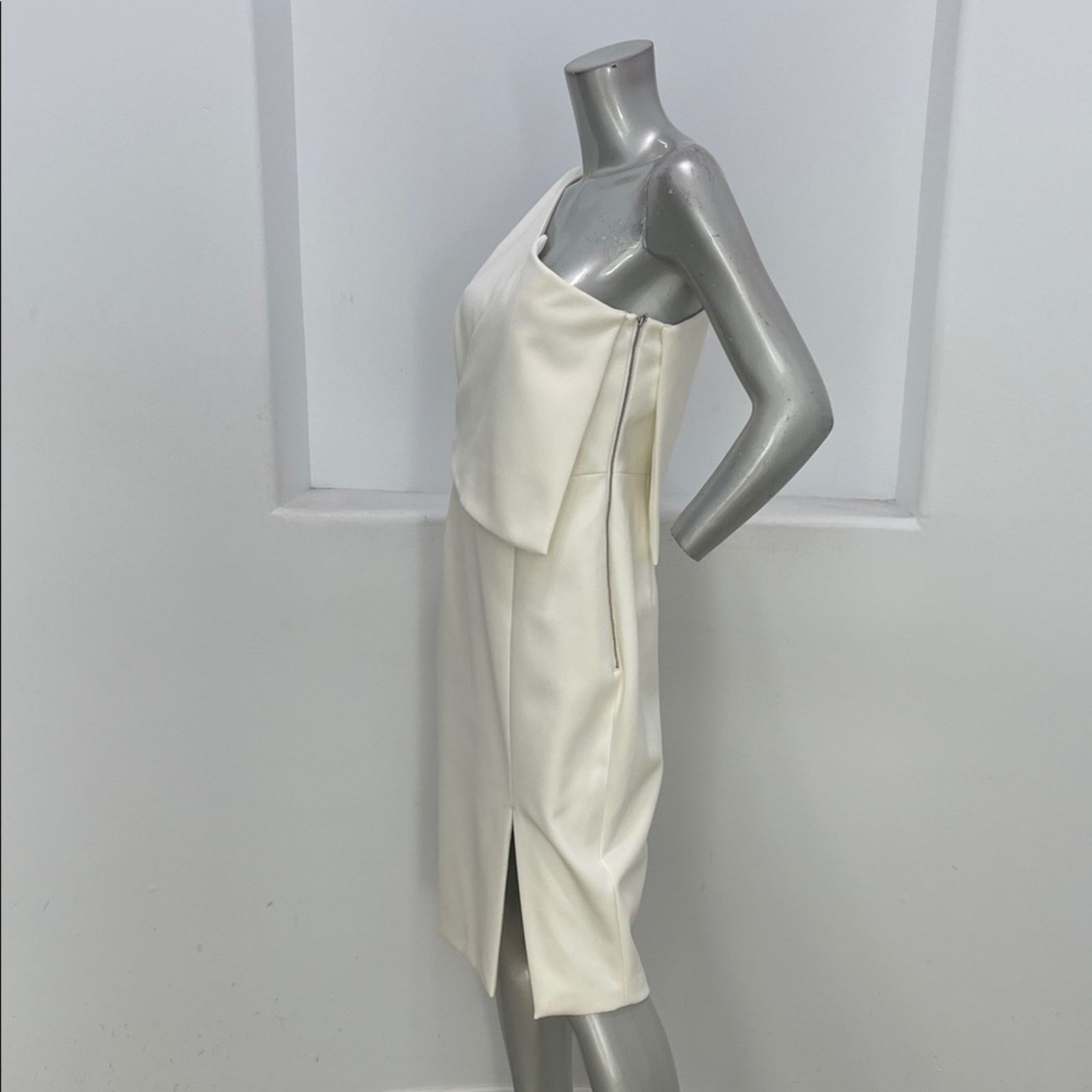 Other C/MEO Collective One Shoulder The Nights Dress Ivory Size L Size L / US 10 / IT 46 - 6 Thumbnail