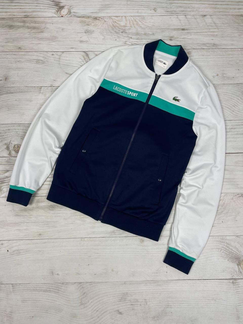 Lacoste Sport Track Jacket Bomber Drill Big Logo