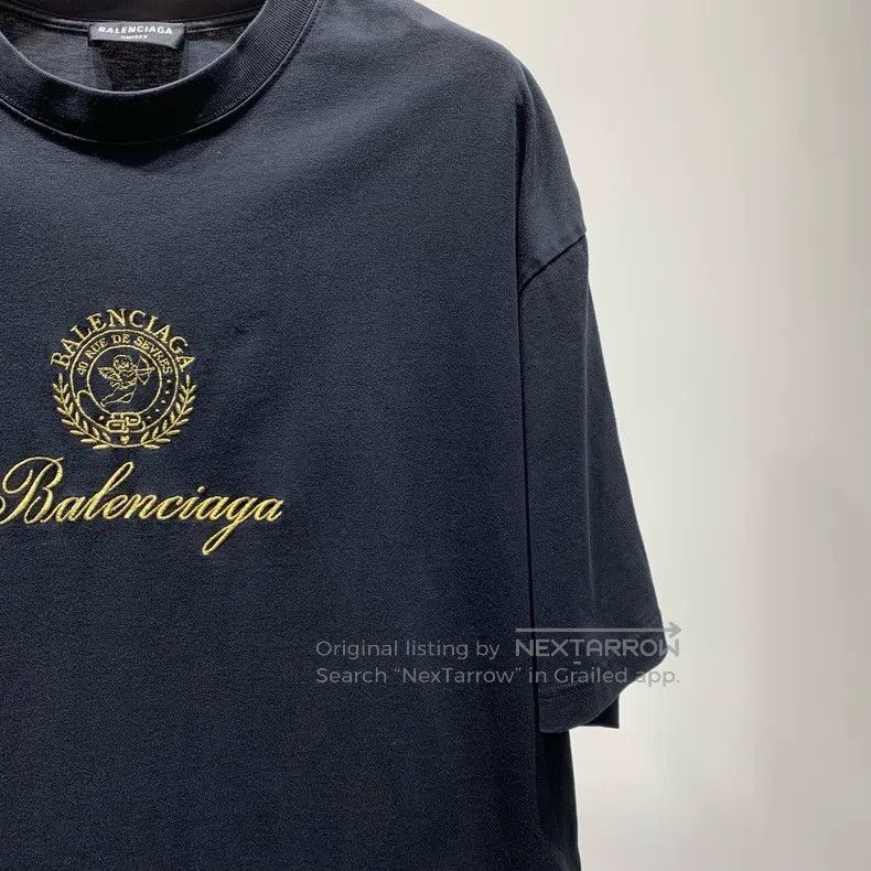 Balenciaga Balenciaga Logo Letter Printed Short Sleeve T-Shirt Size US M / EU 48-50 / 2 - 5 Thumbnail