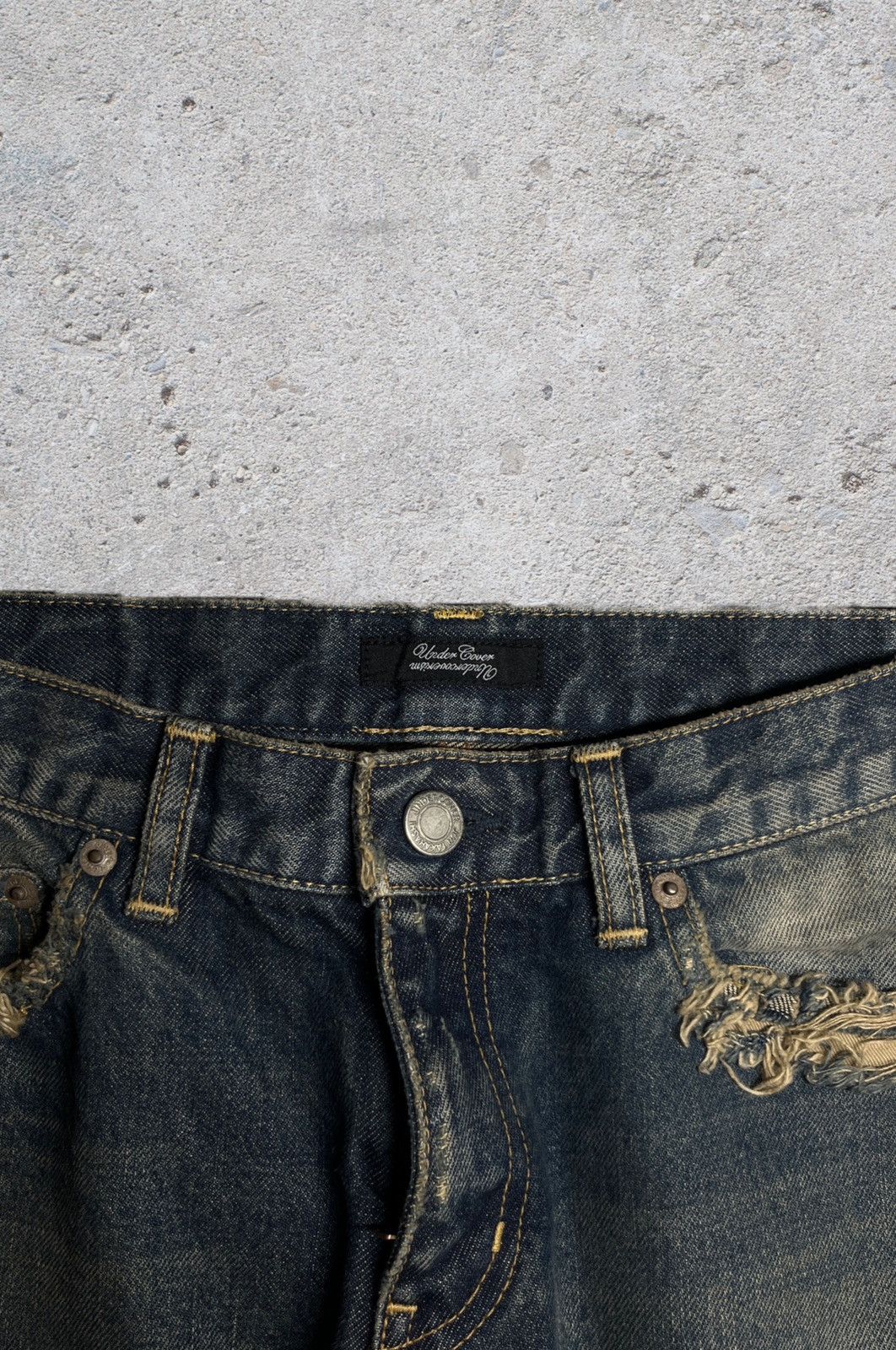 Undercover SS10 Undercover 68 Orange Yarn Denim Size US 28 / EU 44 - 2 Thumbnail