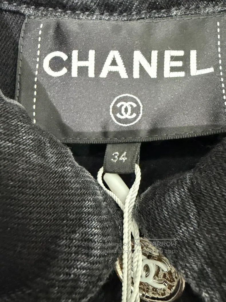 Chanel Chanel Camelia denim jacket Size XXS / US 00 / IT 34 - 4 Thumbnail