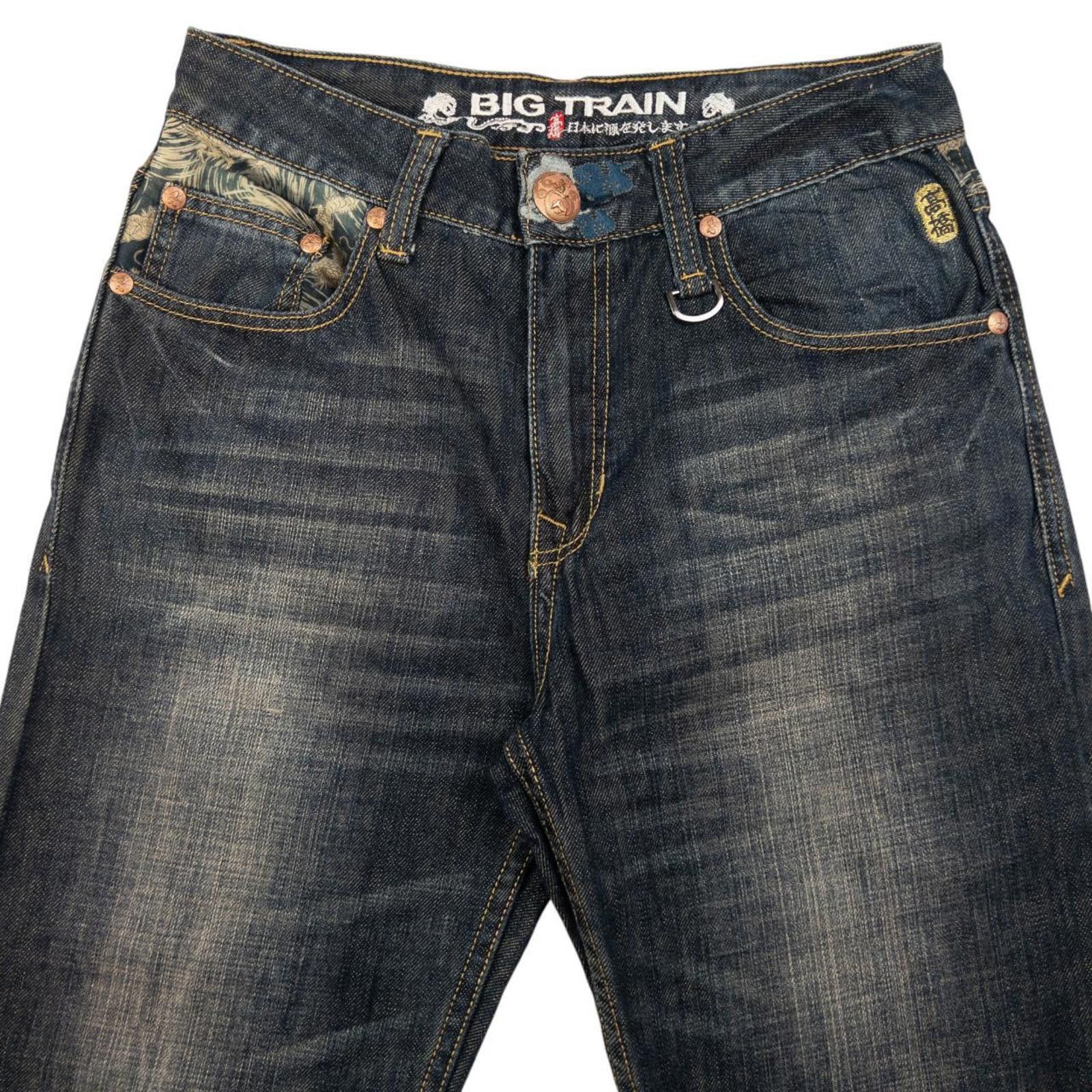 Other Vintage Big Train Embroidered Patchwork Denim Jeans Size W30 Size US 30 / EU 46 - 4 Thumbnail