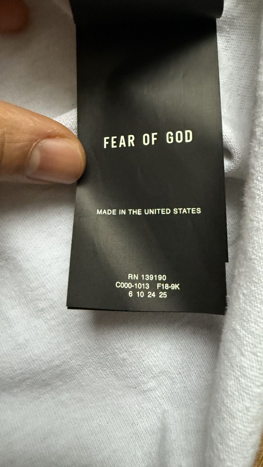 Fear of God Fear of God Sixth Collection FG Tee Size US M / EU 48-50 / 2 - 7 Thumbnail