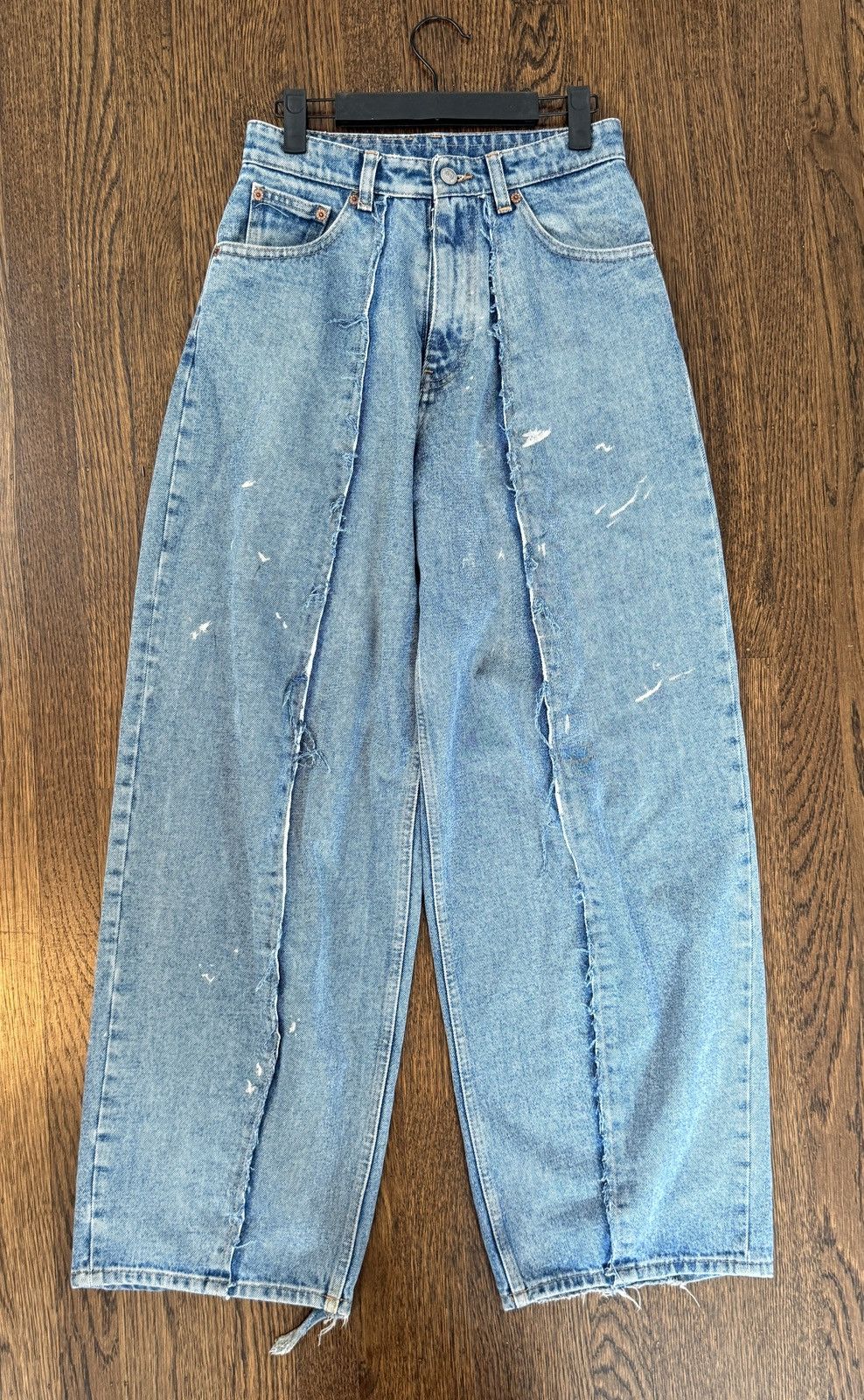 MM6 MM6 Maison Margiela Blue Denim Raw Jeans Size 27" / US 4 / IT 40 - 1 Thumbnail