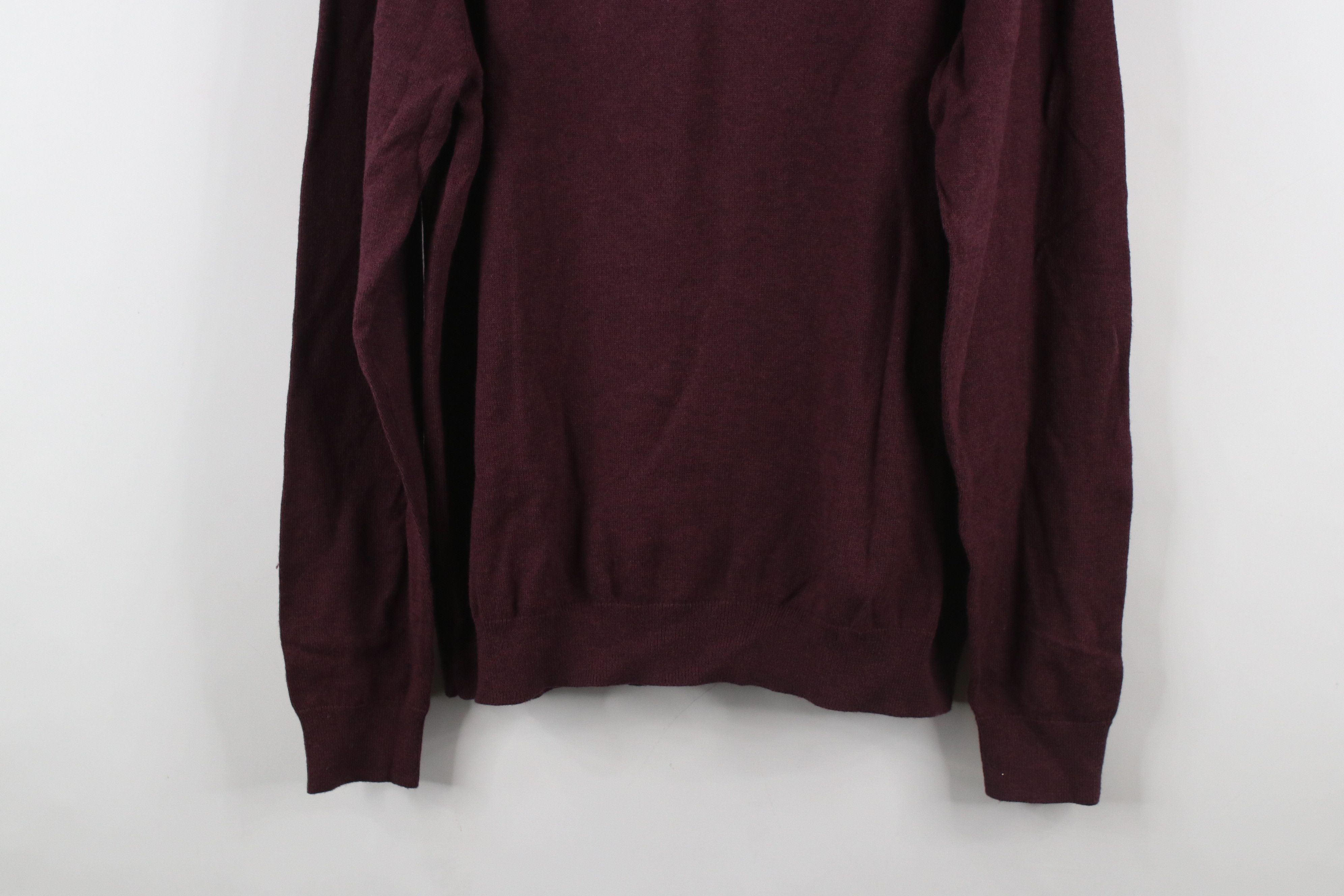 Vintage New Nordstrom Cotton Cashmere Knit Half Zip Pullover Sweater Size US L / EU 52-54 / 3 - 3 Thumbnail